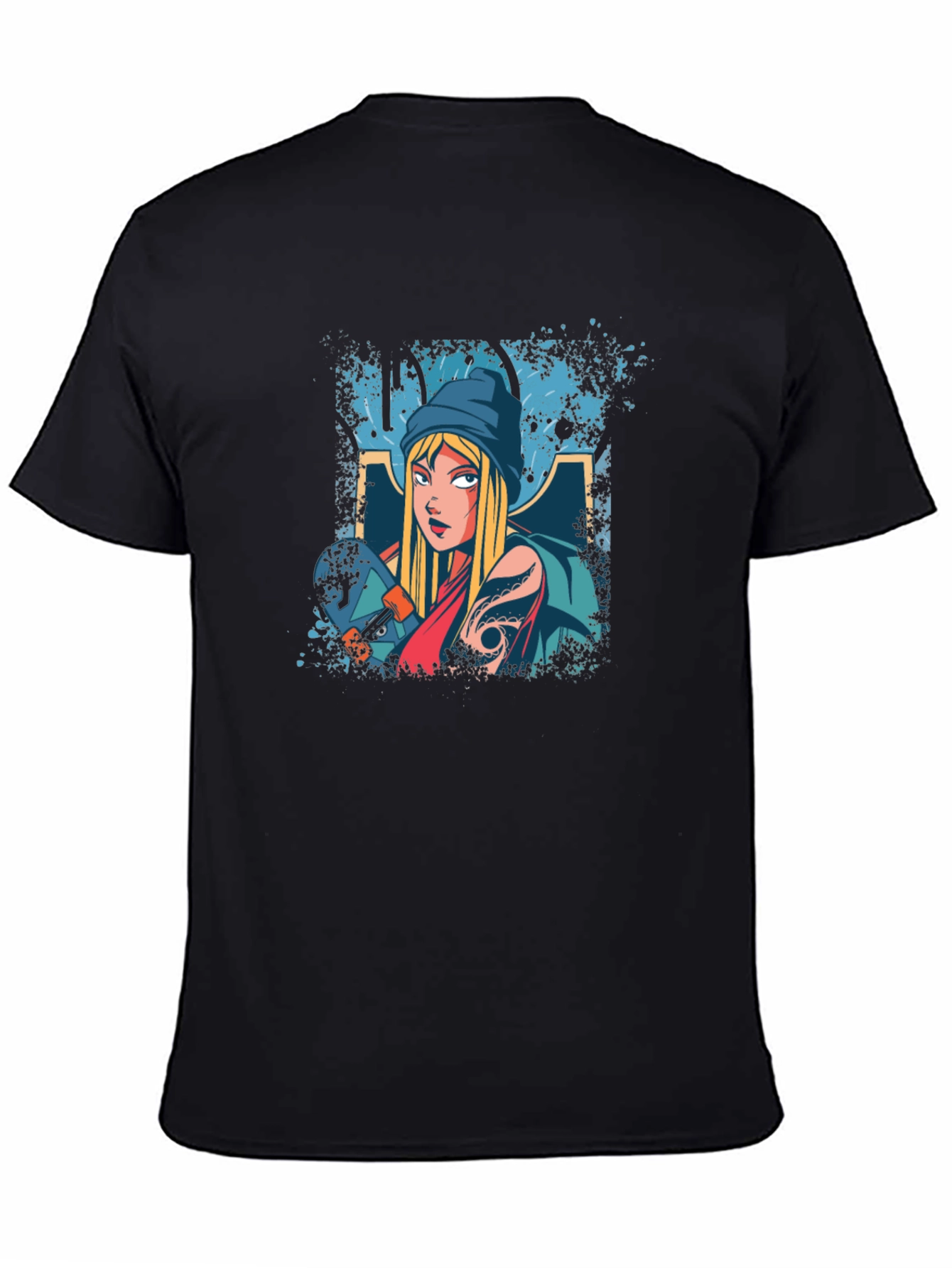 Skater Girl Graphic Tee - Cool & Casual