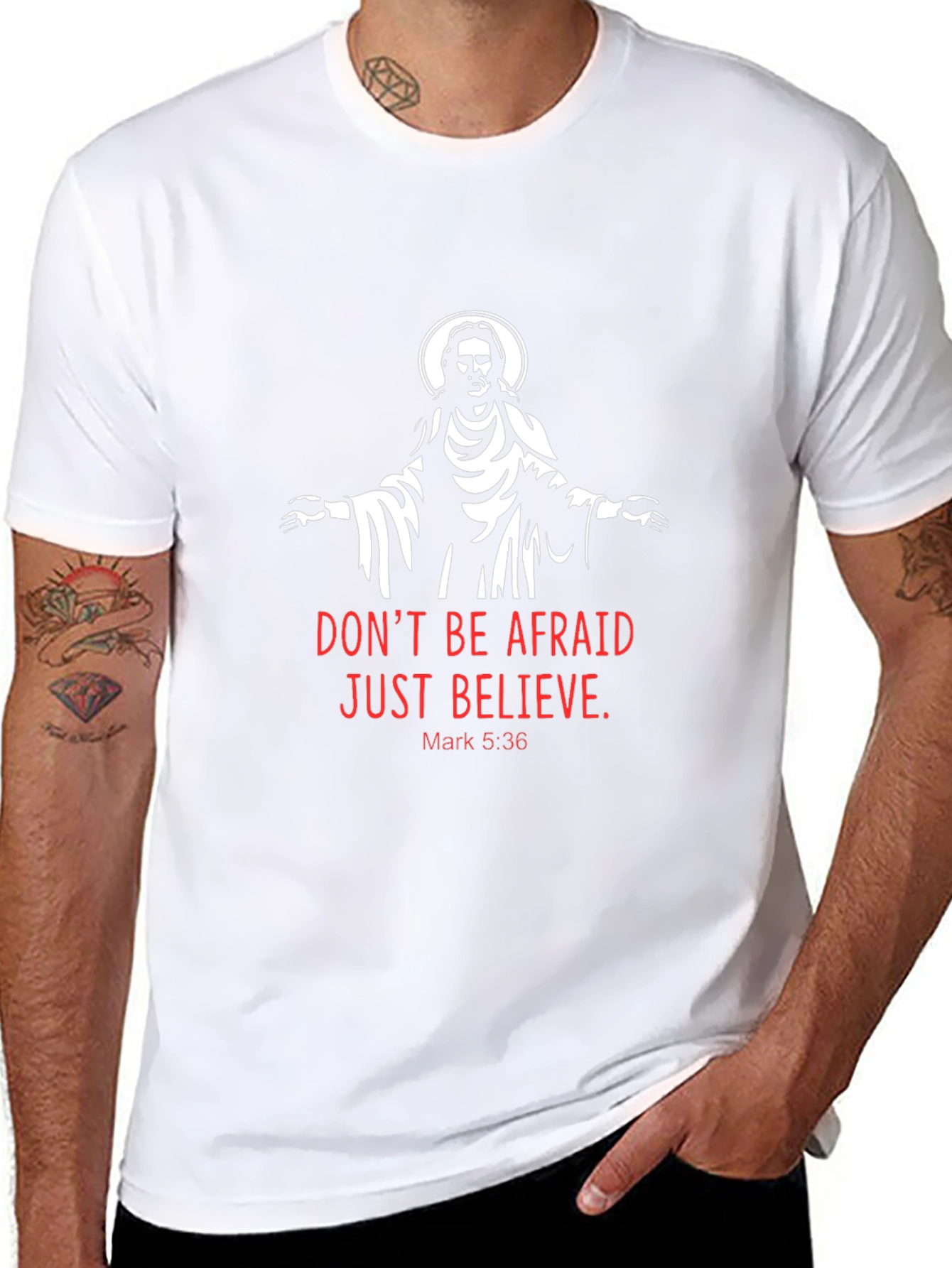 Faith-Based Tee: Dont Be Afraid Just Believe