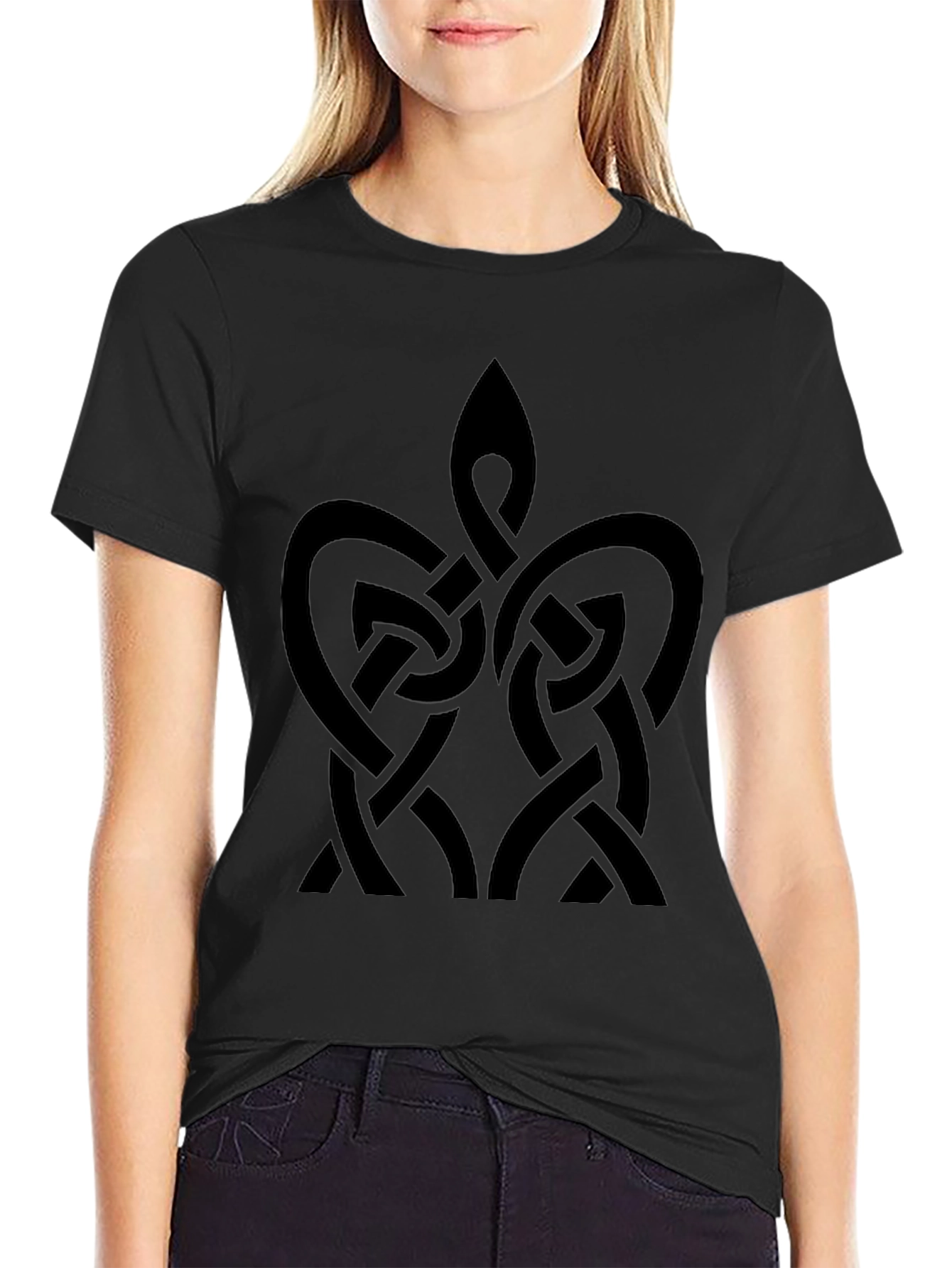 Celtic Knot Black Graphic Tee Shirt