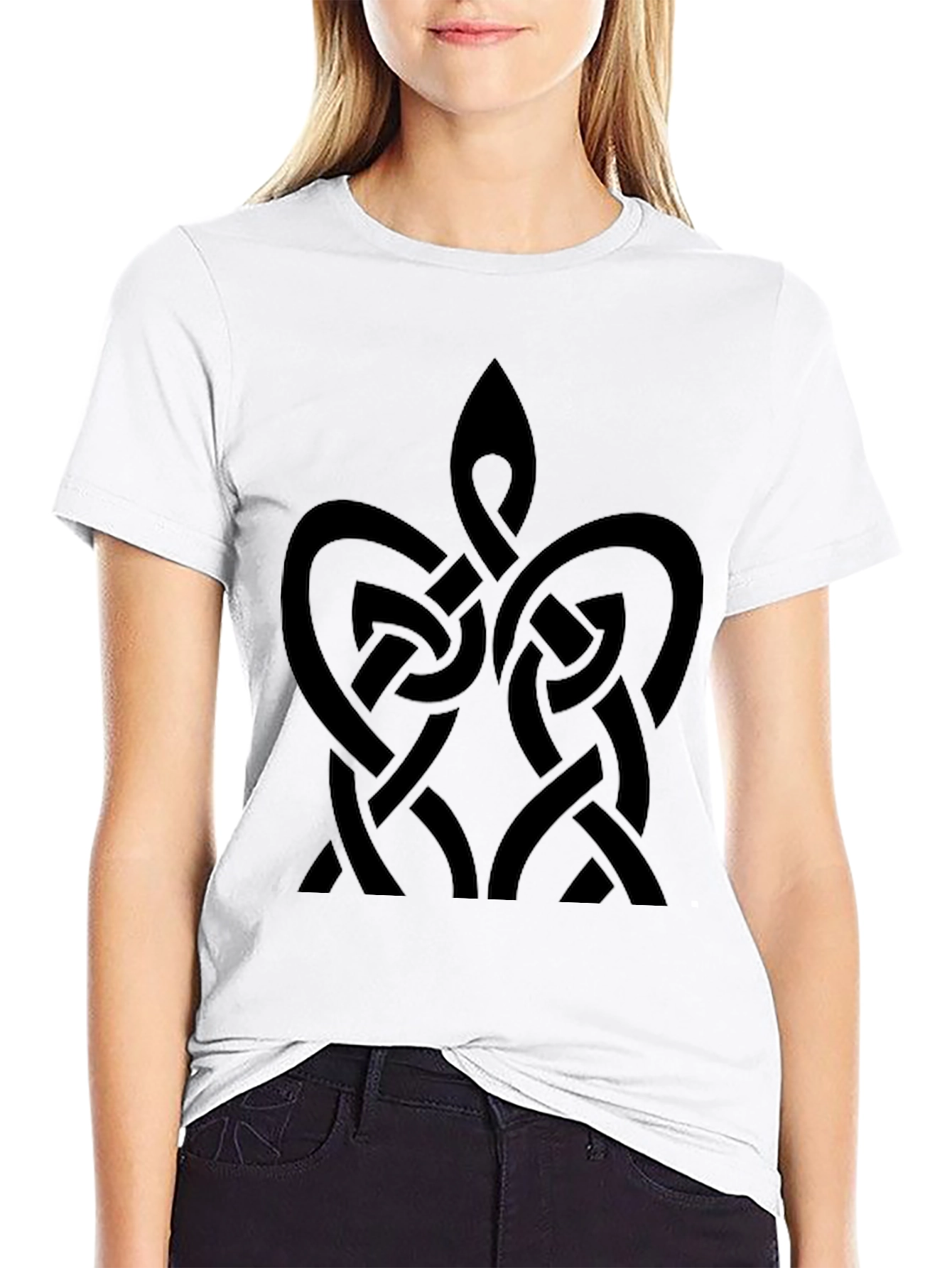 Celtic Knot Black Graphic Tee Shirt
