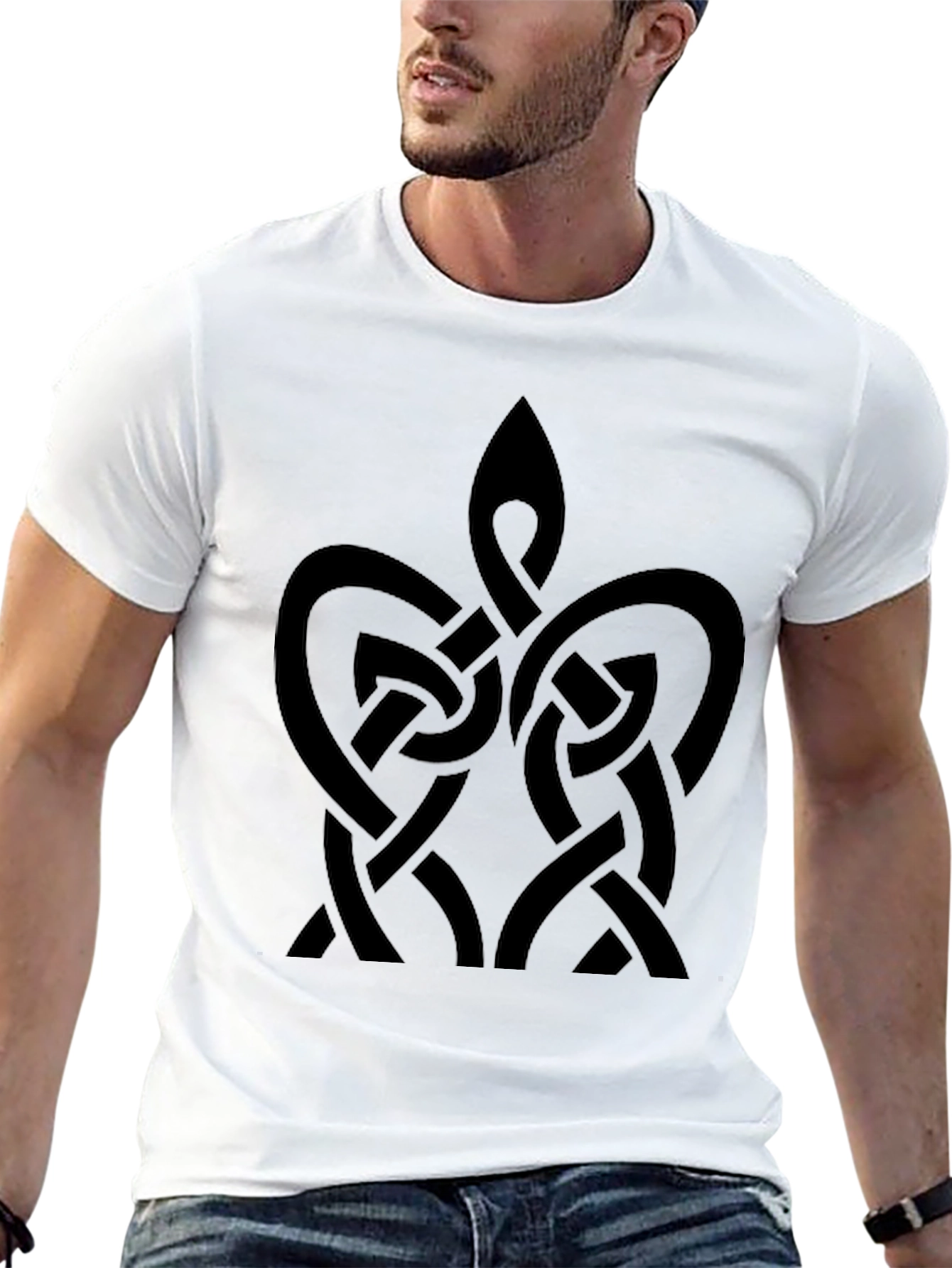 Celtic Knot Black Graphic Tee Shirt