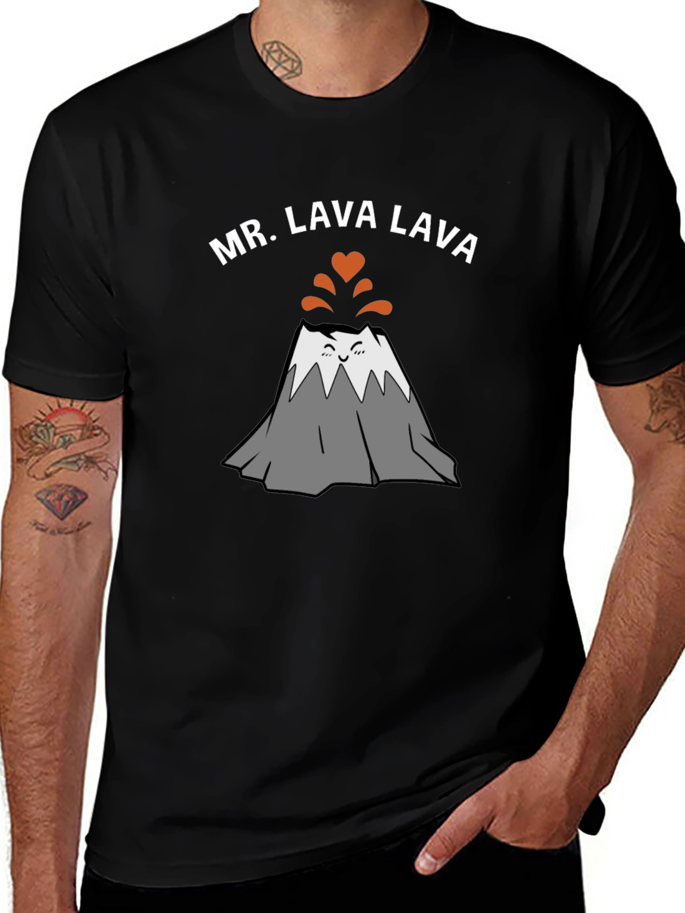 Mr. Lava Lava Graphic T-Shirt - Black Tee