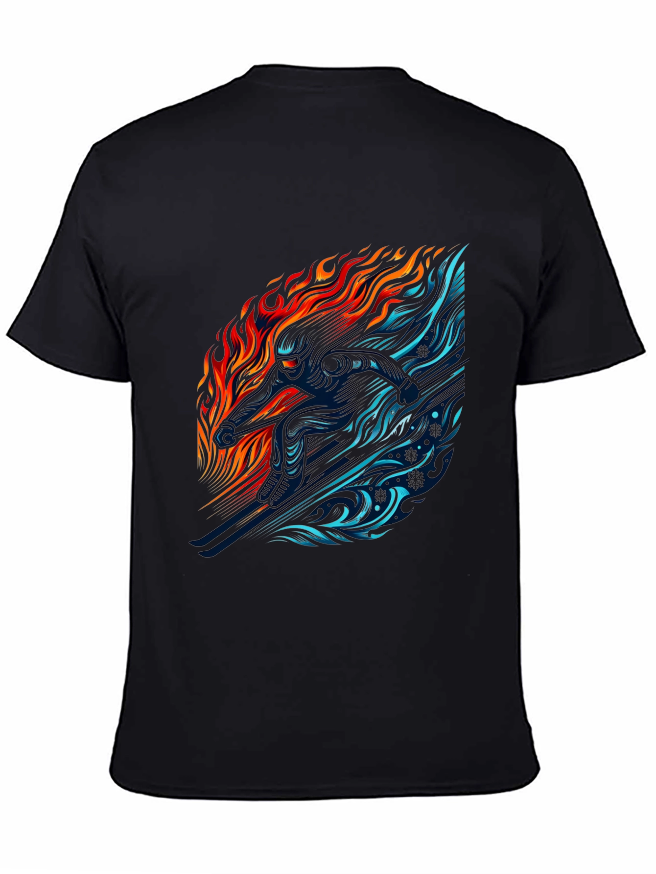 Fire and Ice Graphic T-Shirt