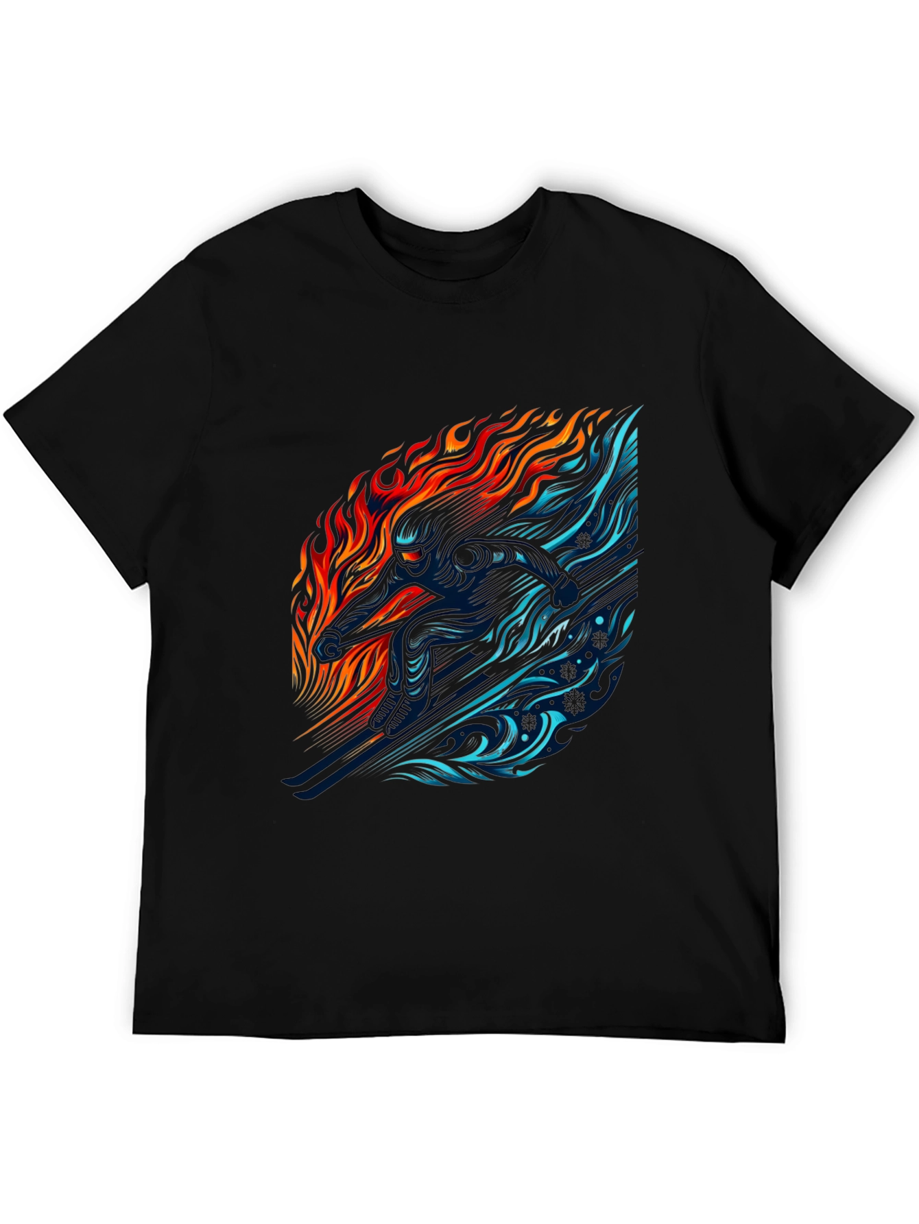 Fire and Ice Graphic T-Shirt