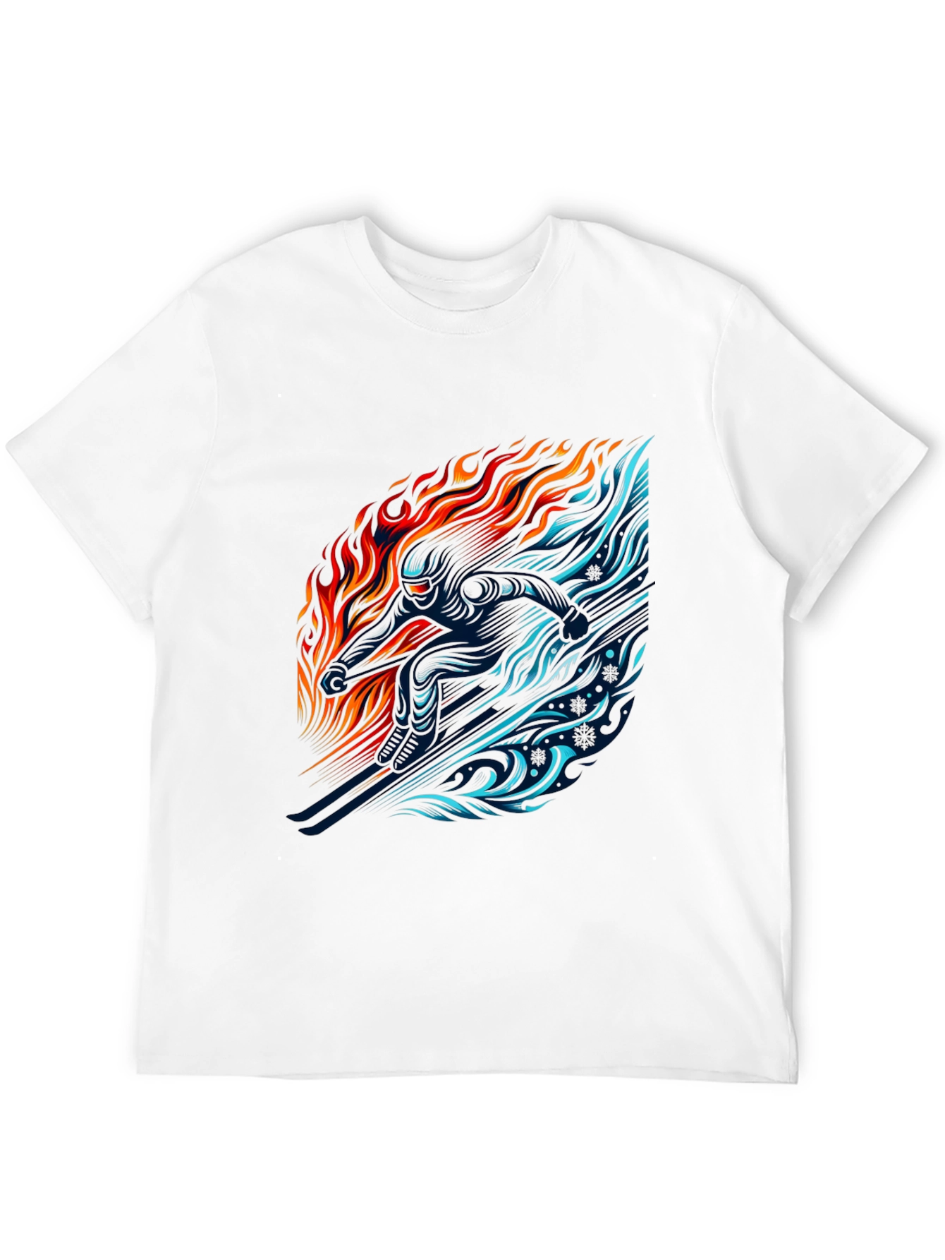 Fire and Ice Graphic T-Shirt