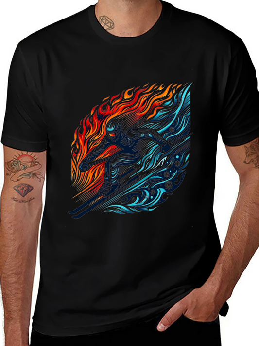 Fire and Ice Graphic T-Shirt