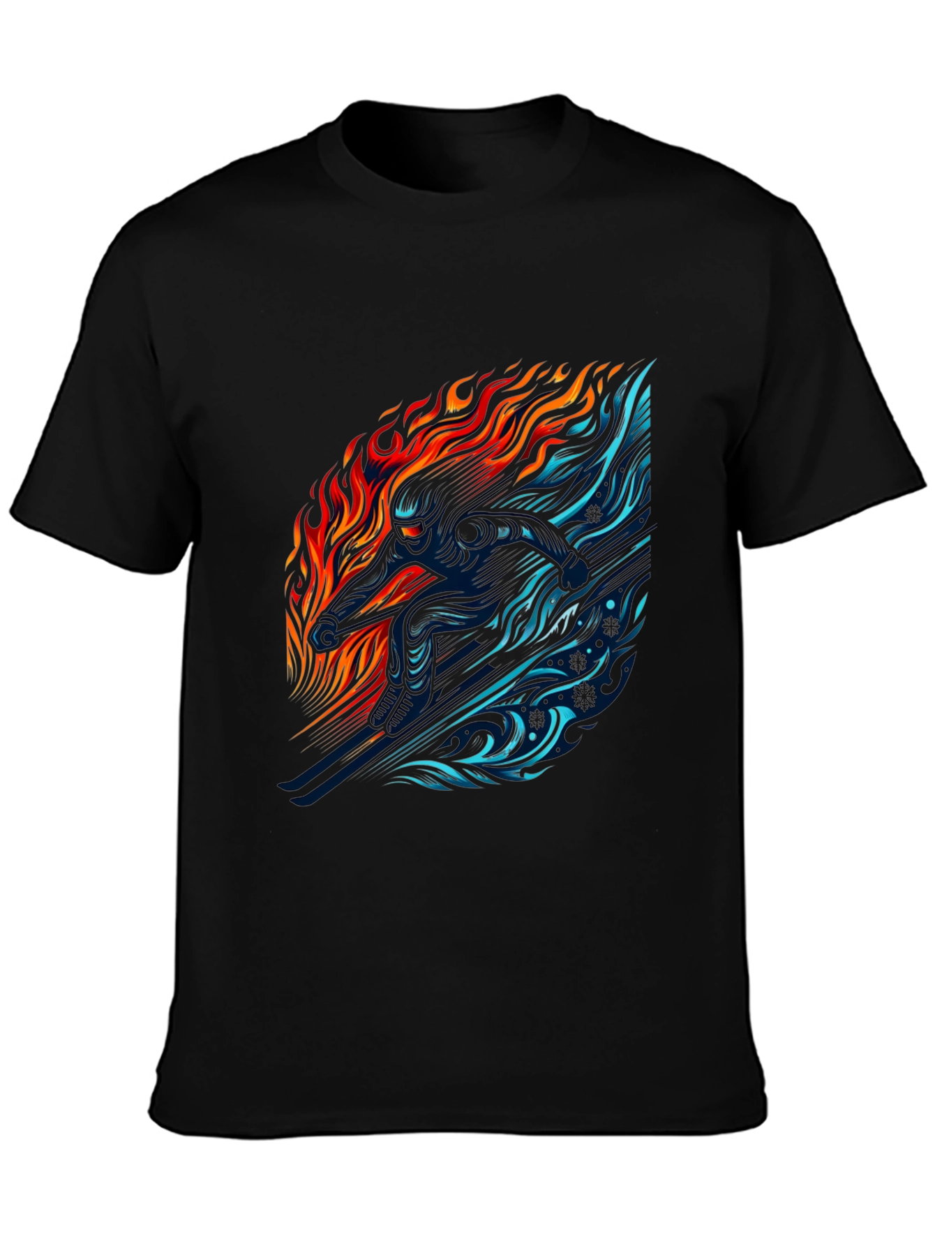 Fire and Ice Graphic T-Shirt