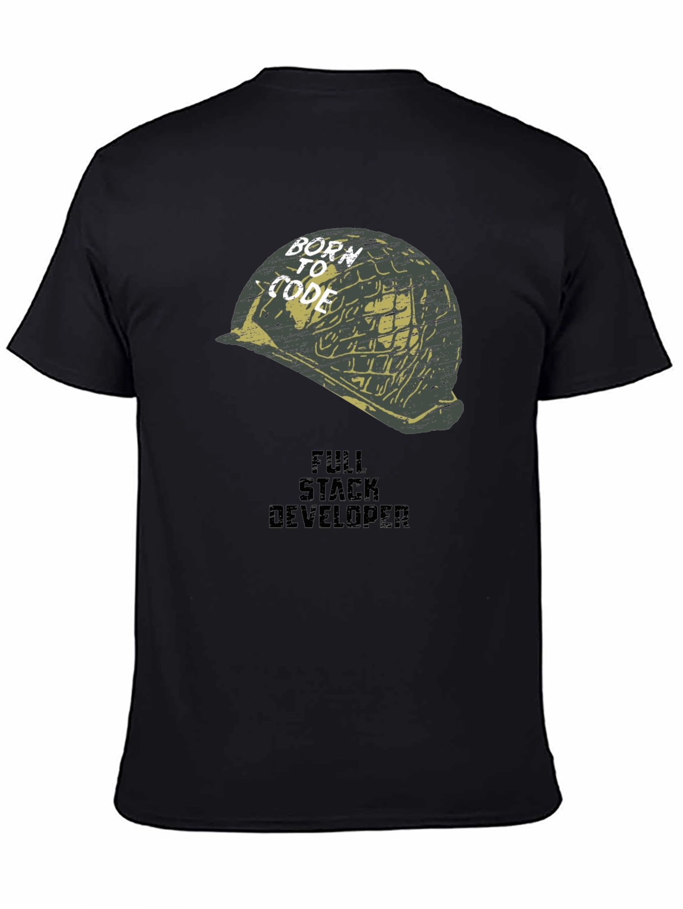 Born to Code Full Stack Developer Graphic T-Shirt