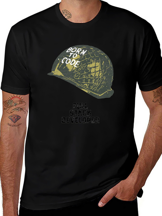 Born to Code Full Stack Developer Graphic T-Shirt