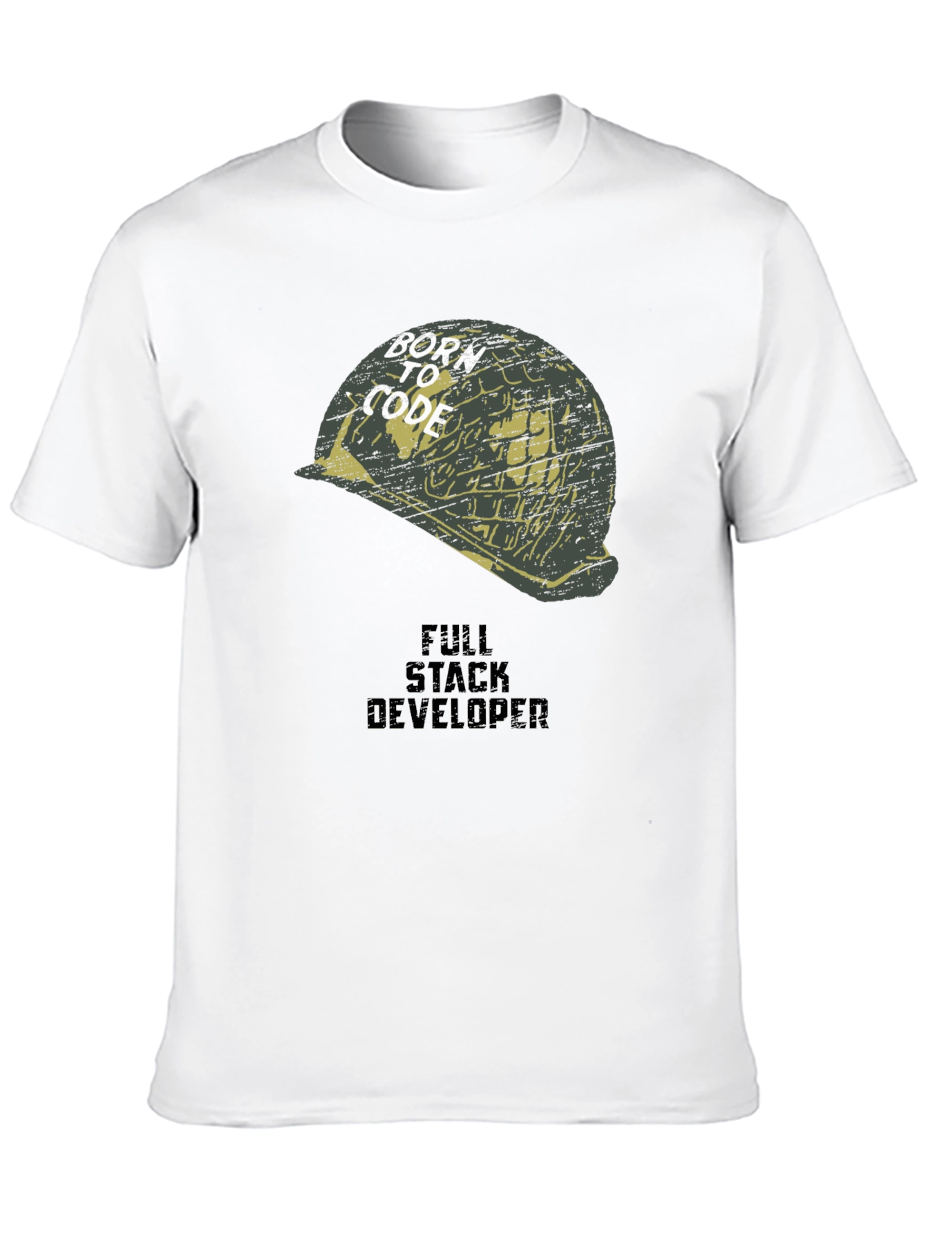 Born to Code Full Stack Developer Graphic T-Shirt
