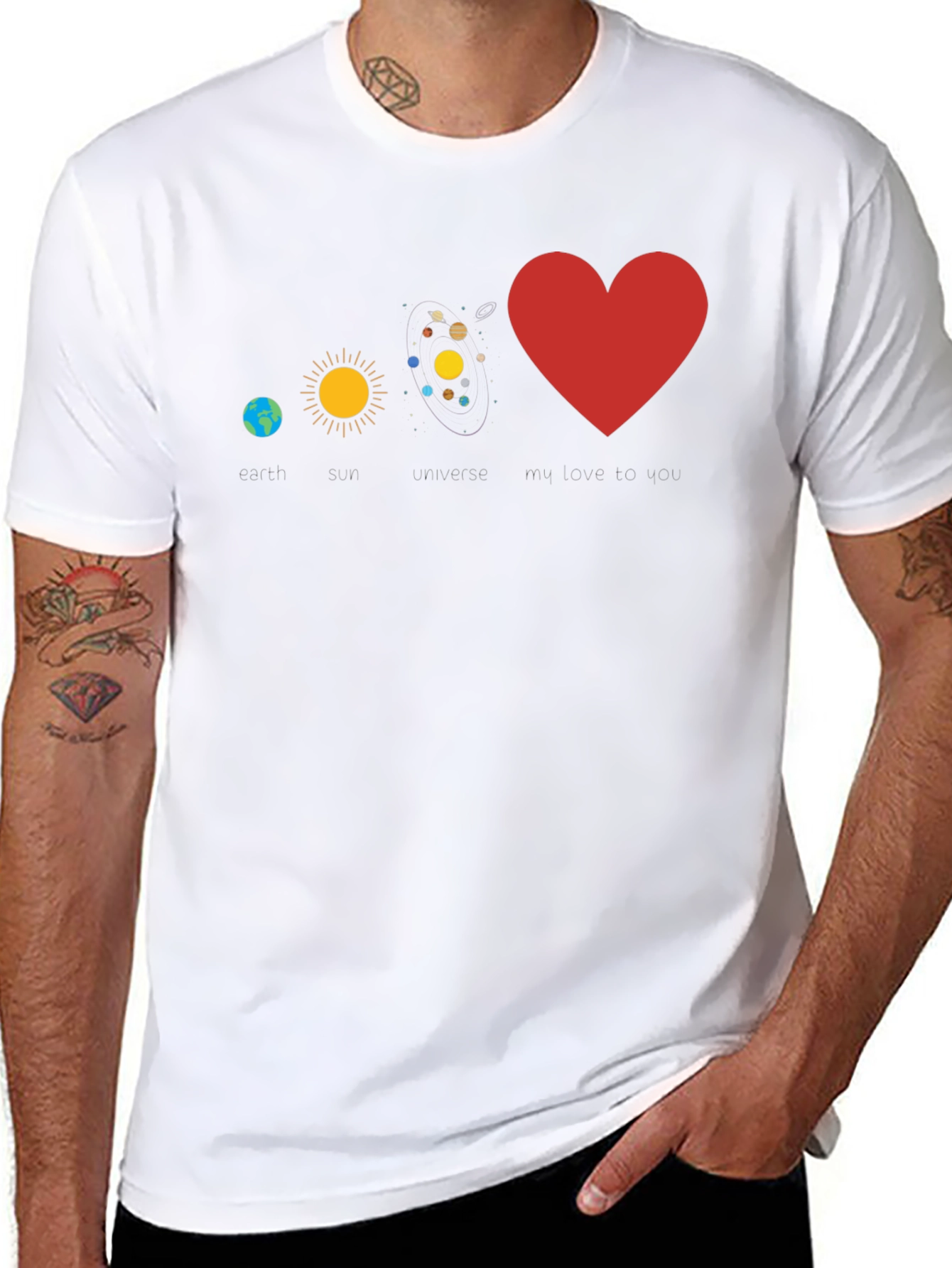 Earth Sun Universe Love T-Shirt