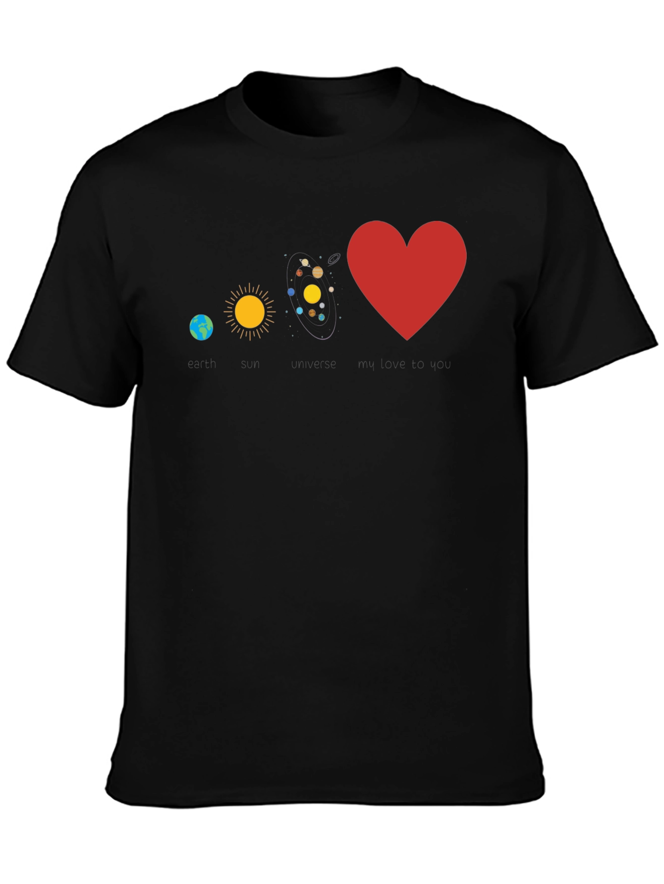 Earth Sun Universe Love T-Shirt