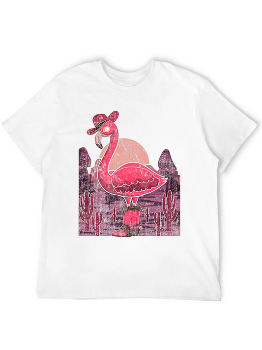 Cowboy Flamingo Graphic Tee