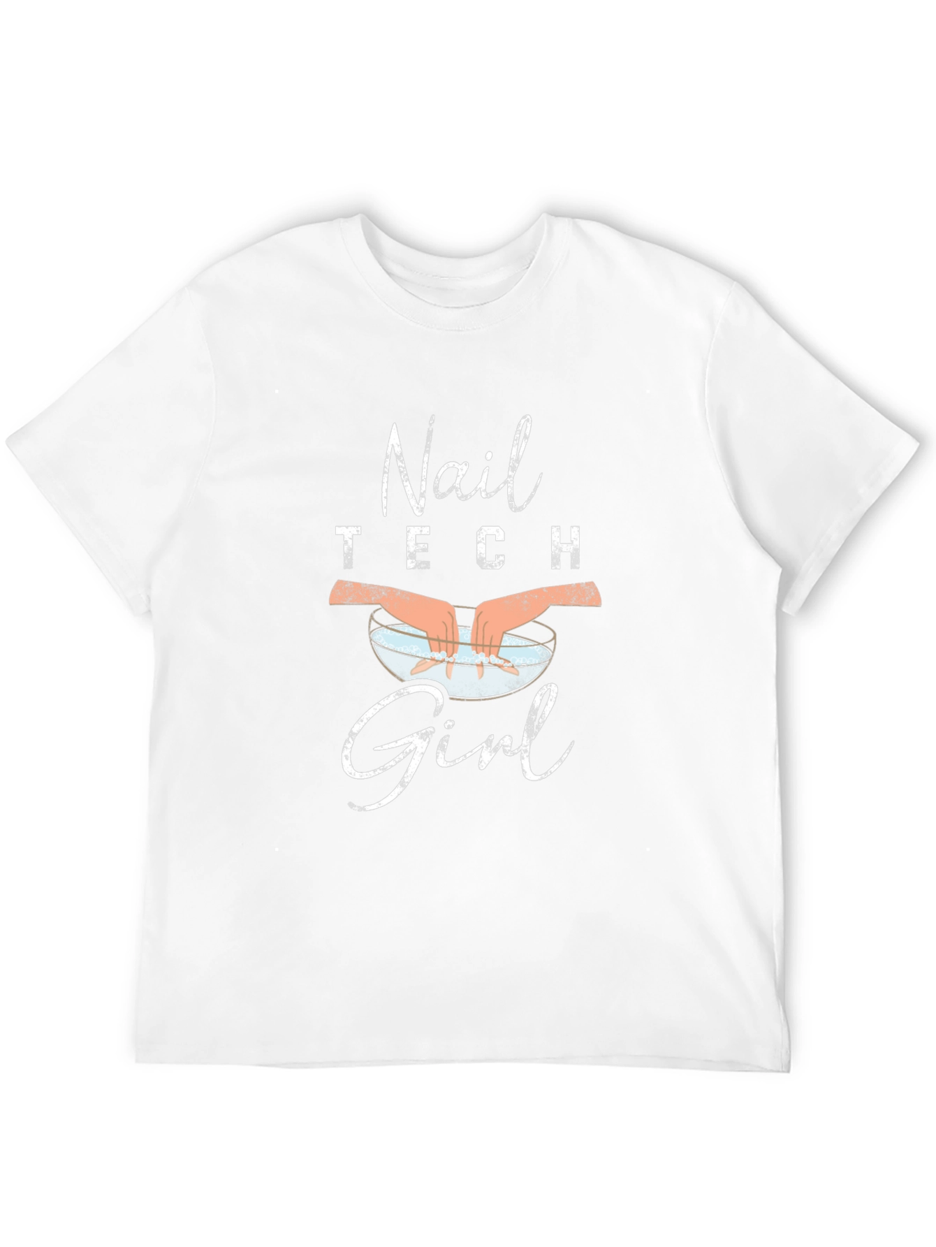 Nail Tech Girl Black T-Shirt - Salon Apparel