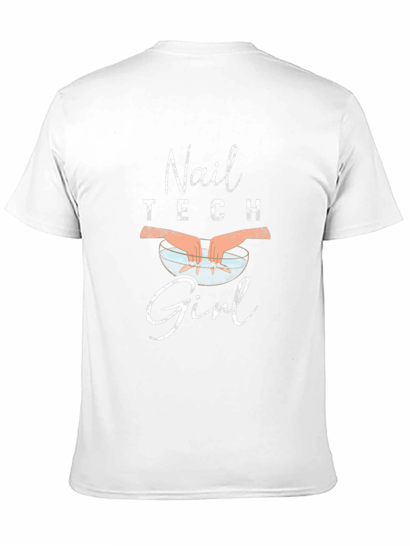 Nail Tech Girl Black T-Shirt - Salon Apparel
