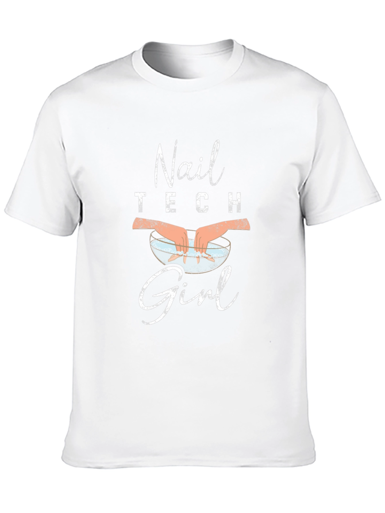 Nail Tech Girl Black T-Shirt - Salon Apparel