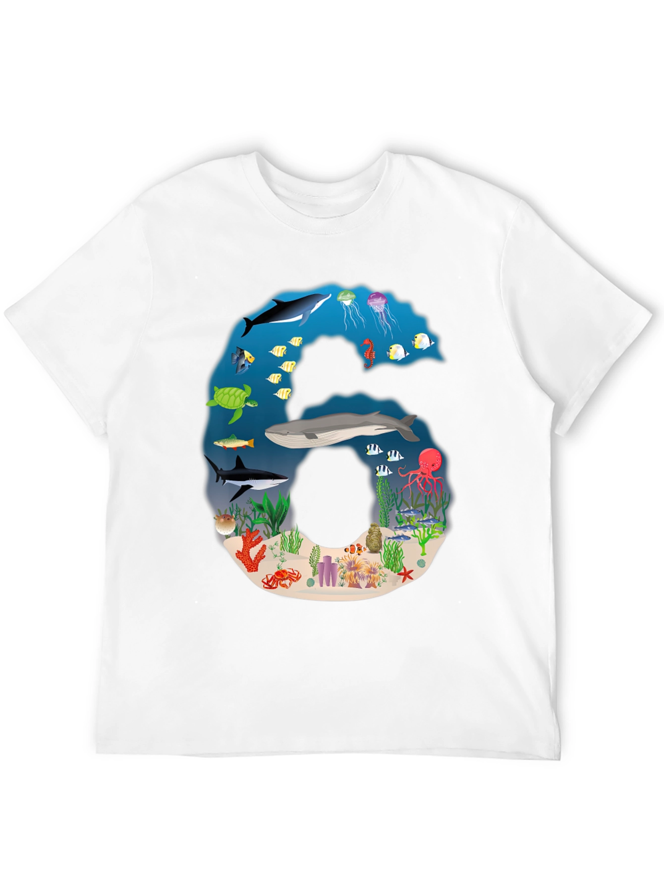 Ocean Life Number 6 T-Shirt