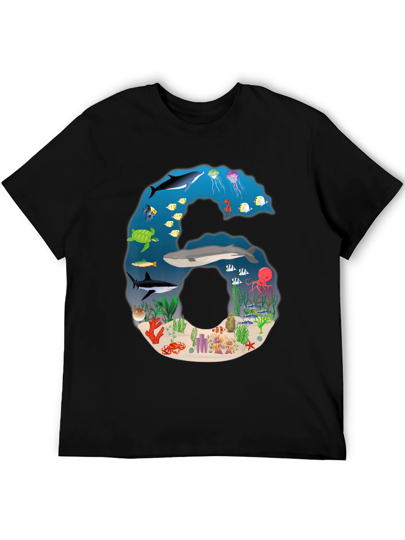 Ocean Life Number 6 T-Shirt