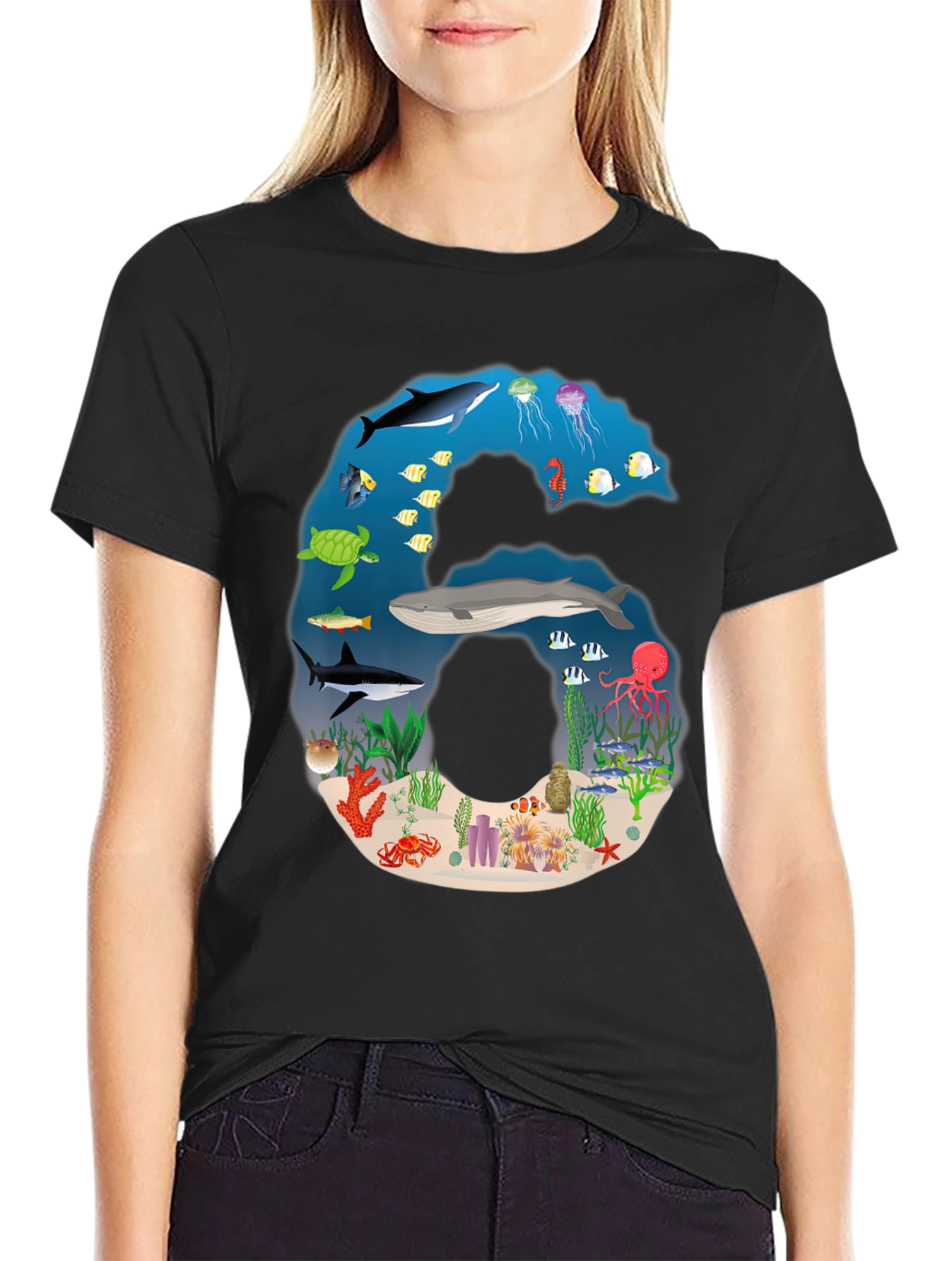 Ocean Life Number 6 T-Shirt