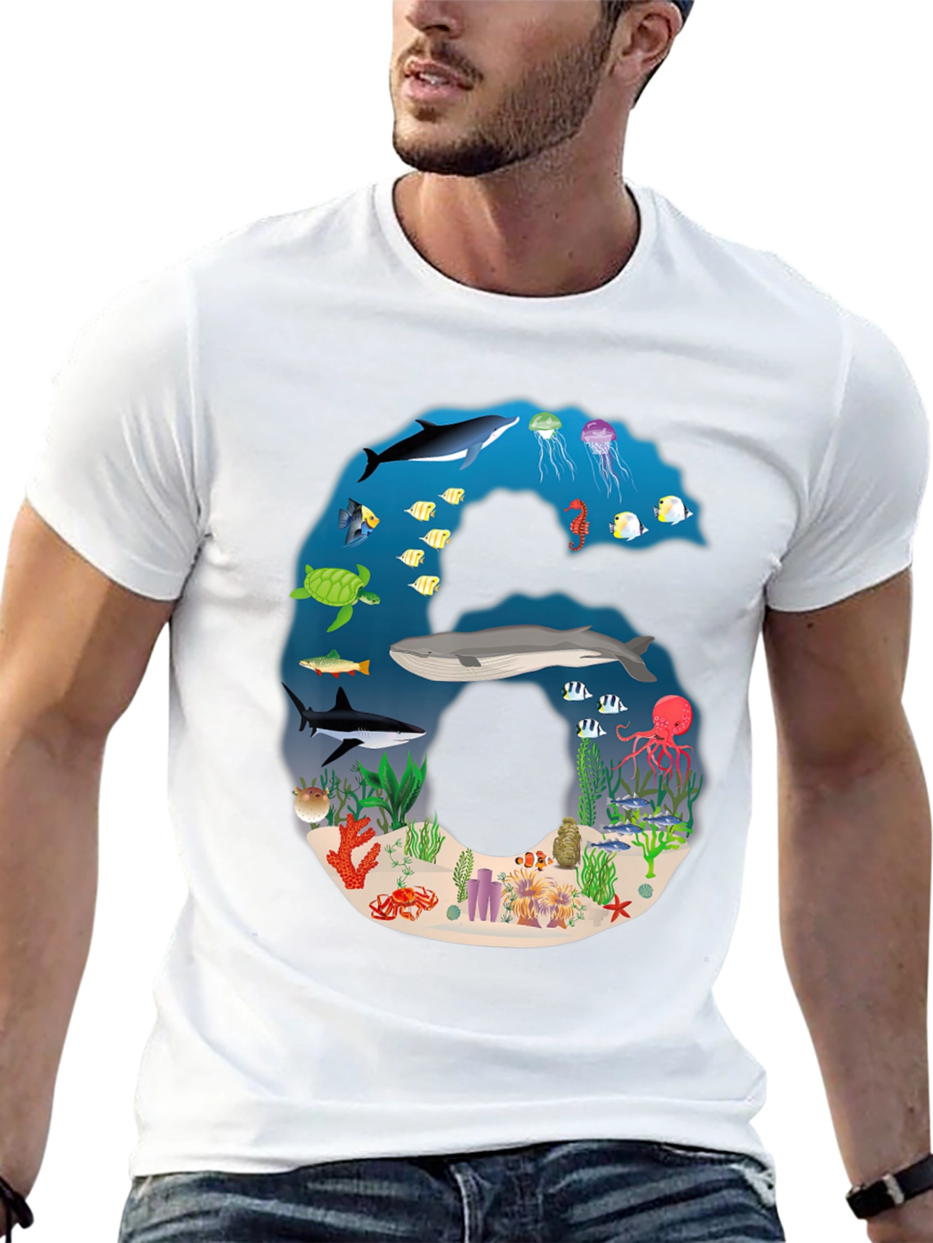 Ocean Life Number 6 T-Shirt