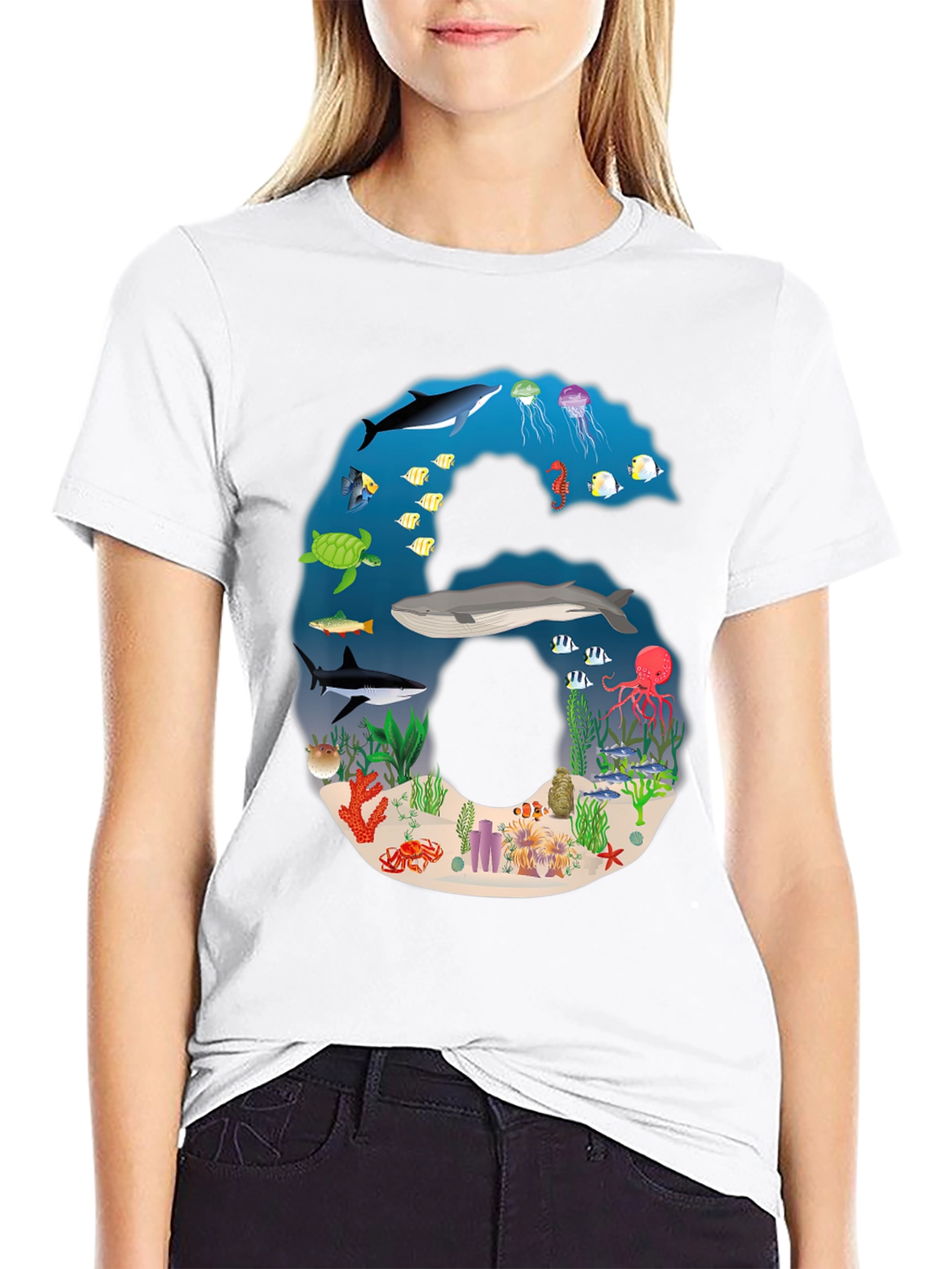 Ocean Life Number 6 T-Shirt