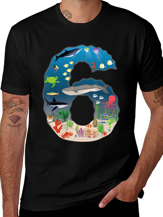 Ocean Life Number 6 T-Shirt