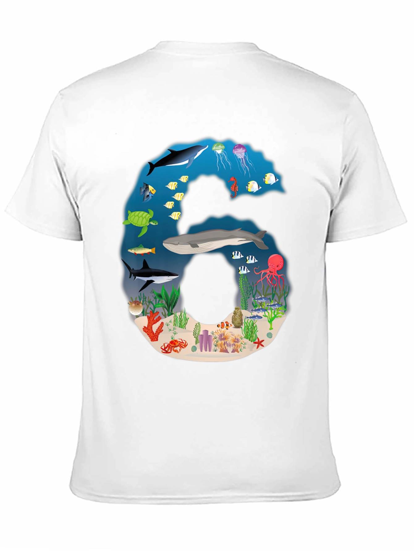 Ocean Life Number 6 T-Shirt