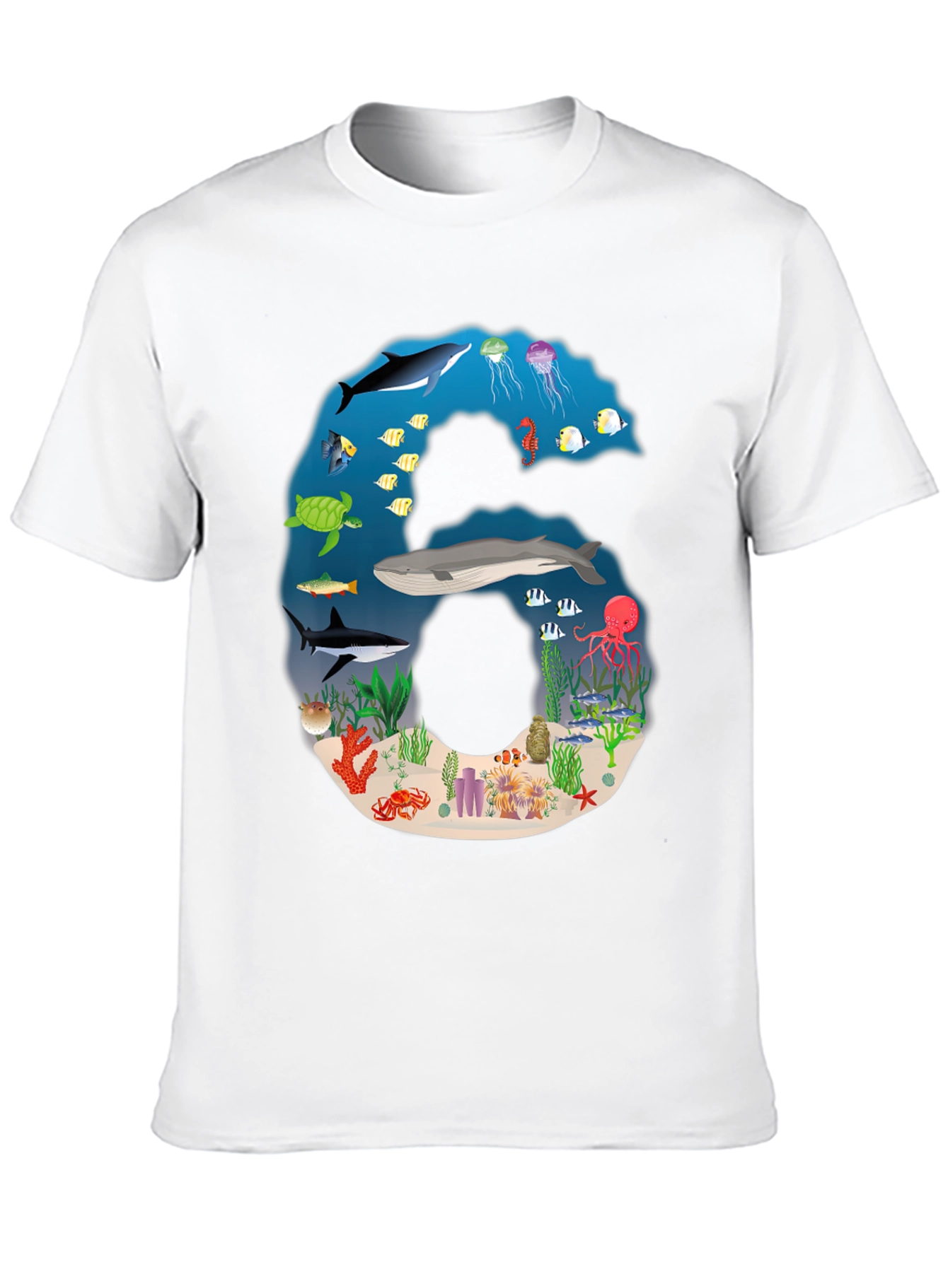Ocean Life Number 6 T-Shirt
