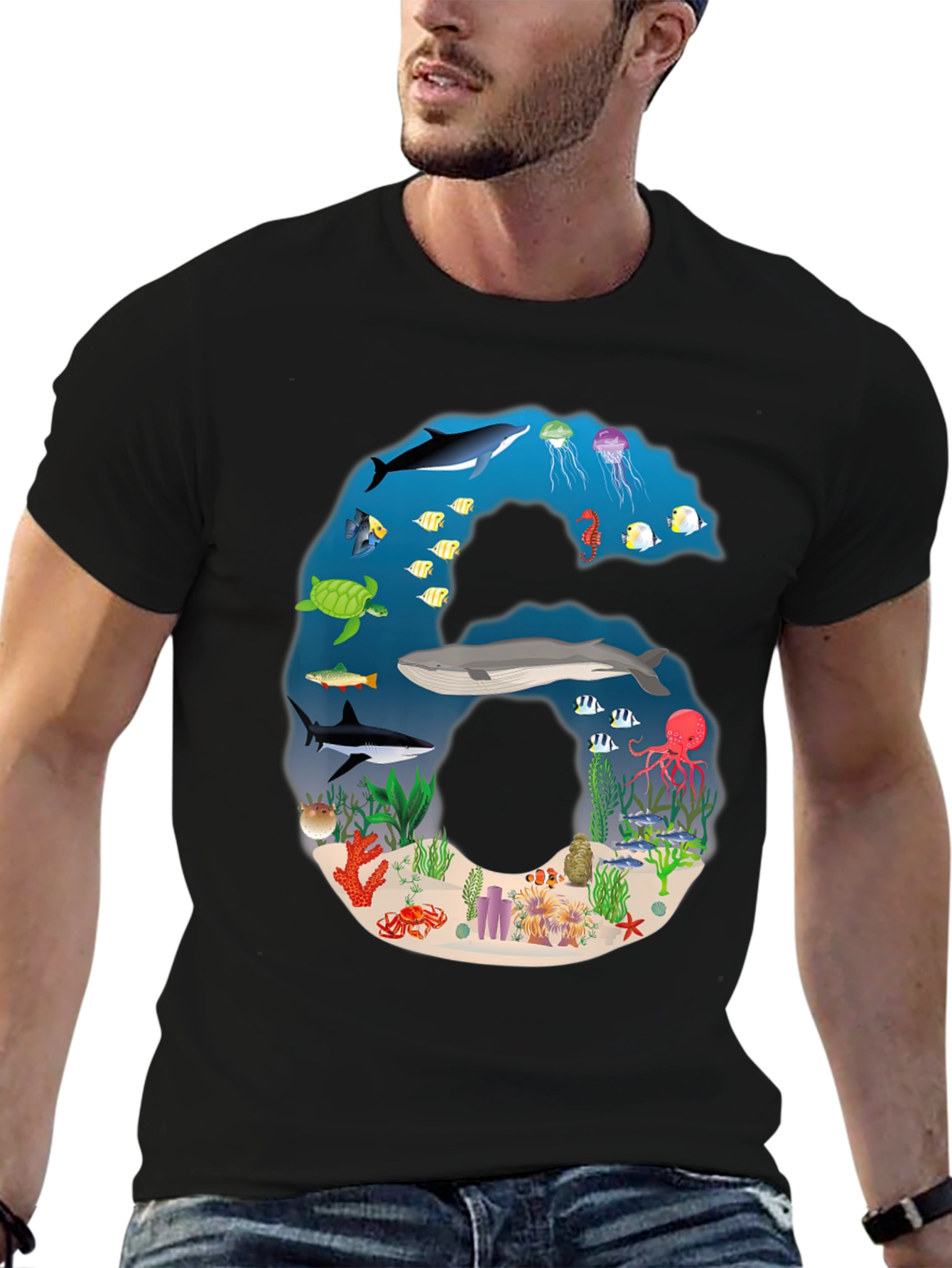 Ocean Life Number 6 T-Shirt