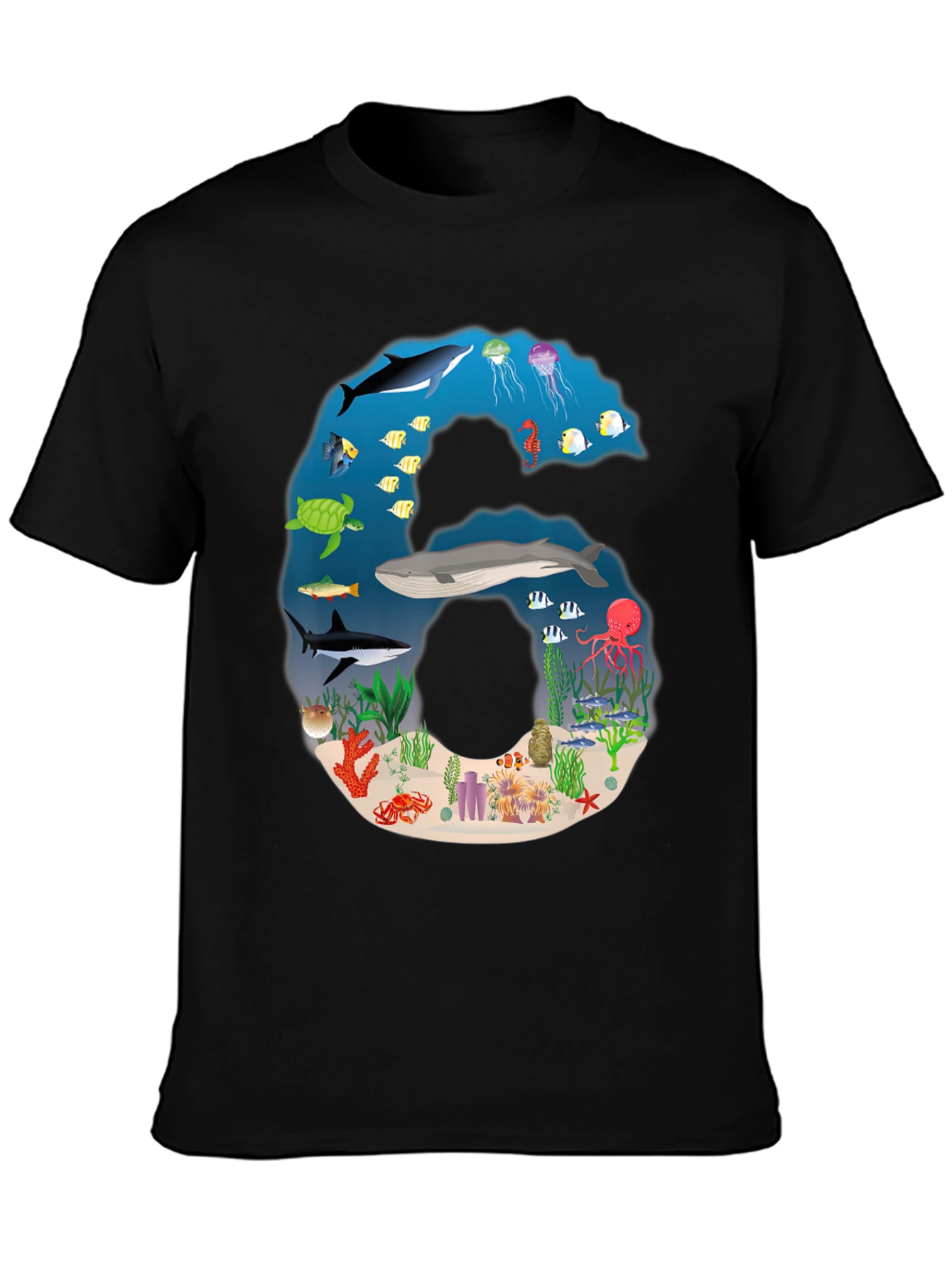 Ocean Life Number 6 T-Shirt