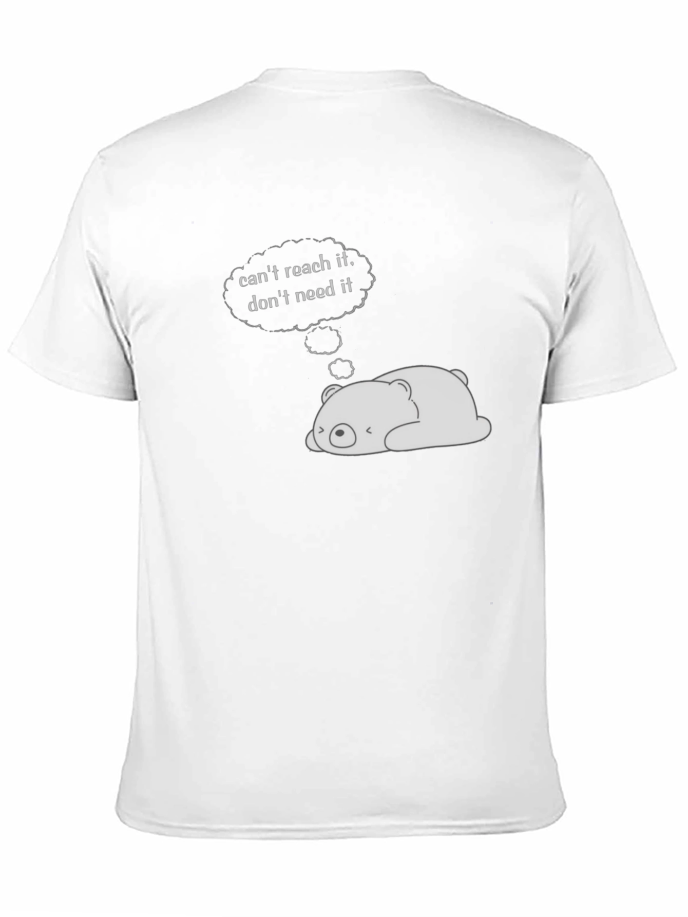 Lazy Bear Graphic Tee - Black Cotton Comfort