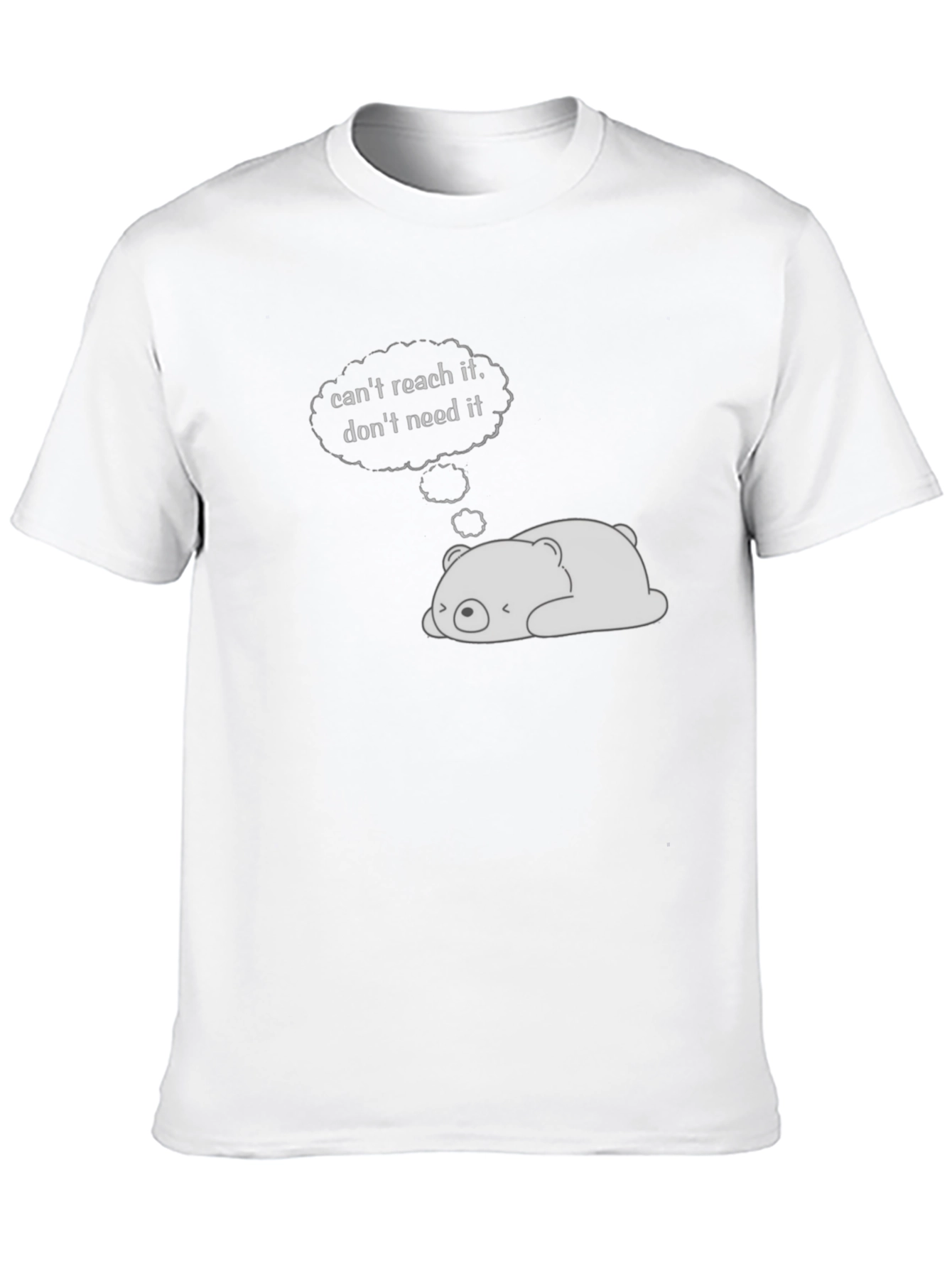 Lazy Bear Graphic Tee - Black Cotton Comfort