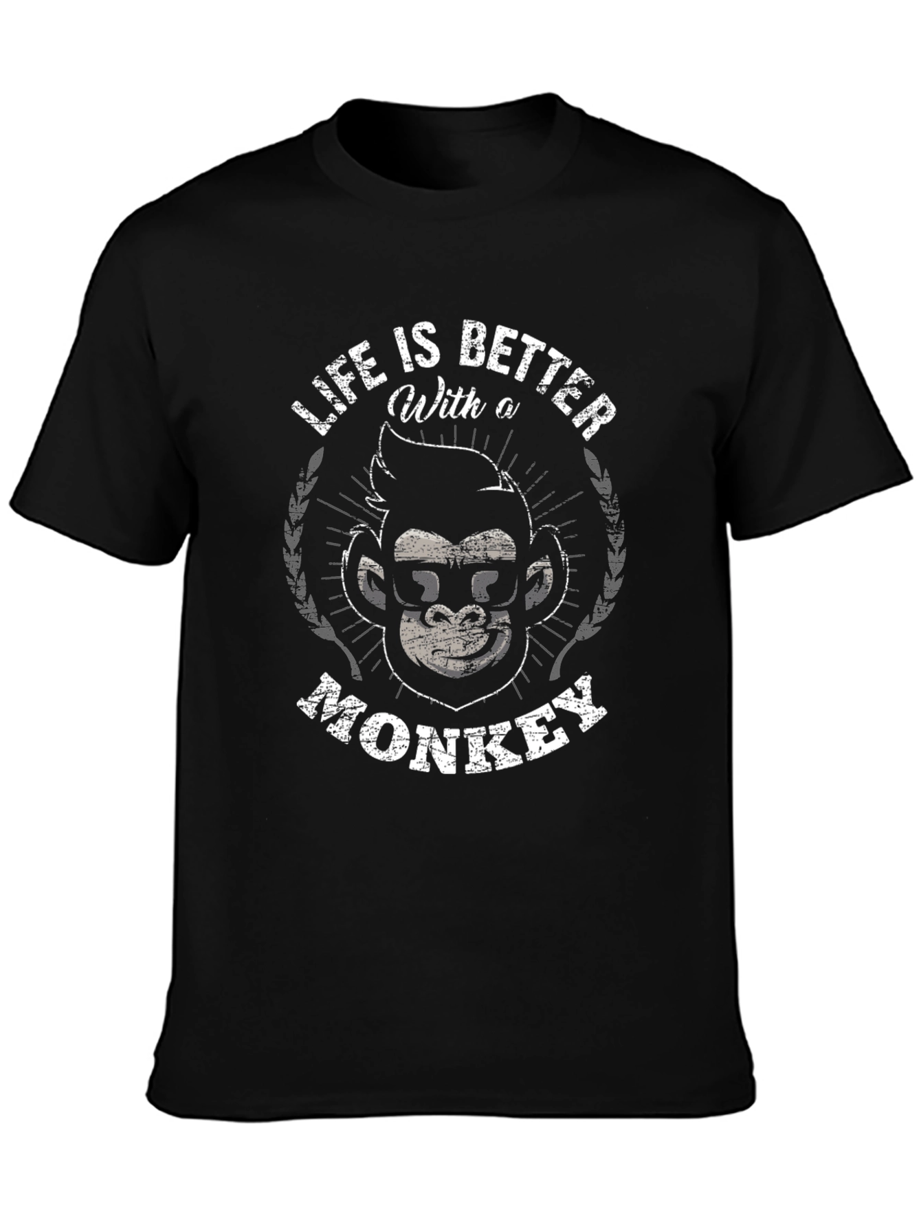 Life is Better With a Monkey Graphic Tee