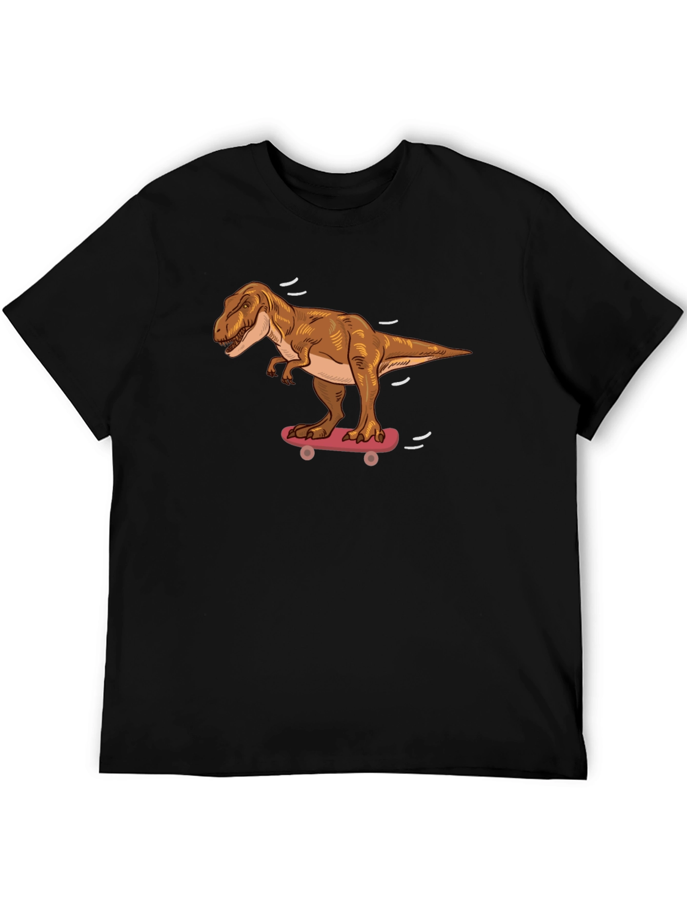 Dinosaur Skateboard T-Shirt - Cool Dino Graphic Tee