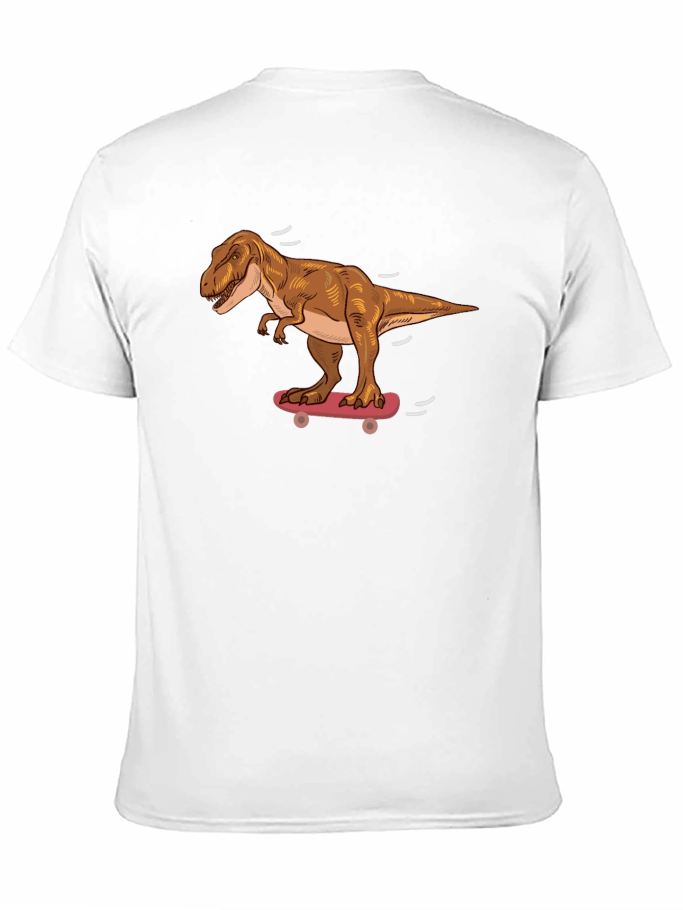 Dinosaur Skateboard T-Shirt - Cool Dino Graphic Tee