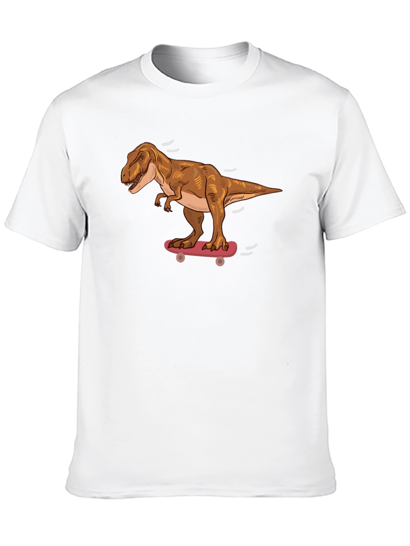 Dinosaur Skateboard T-Shirt - Cool Dino Graphic Tee