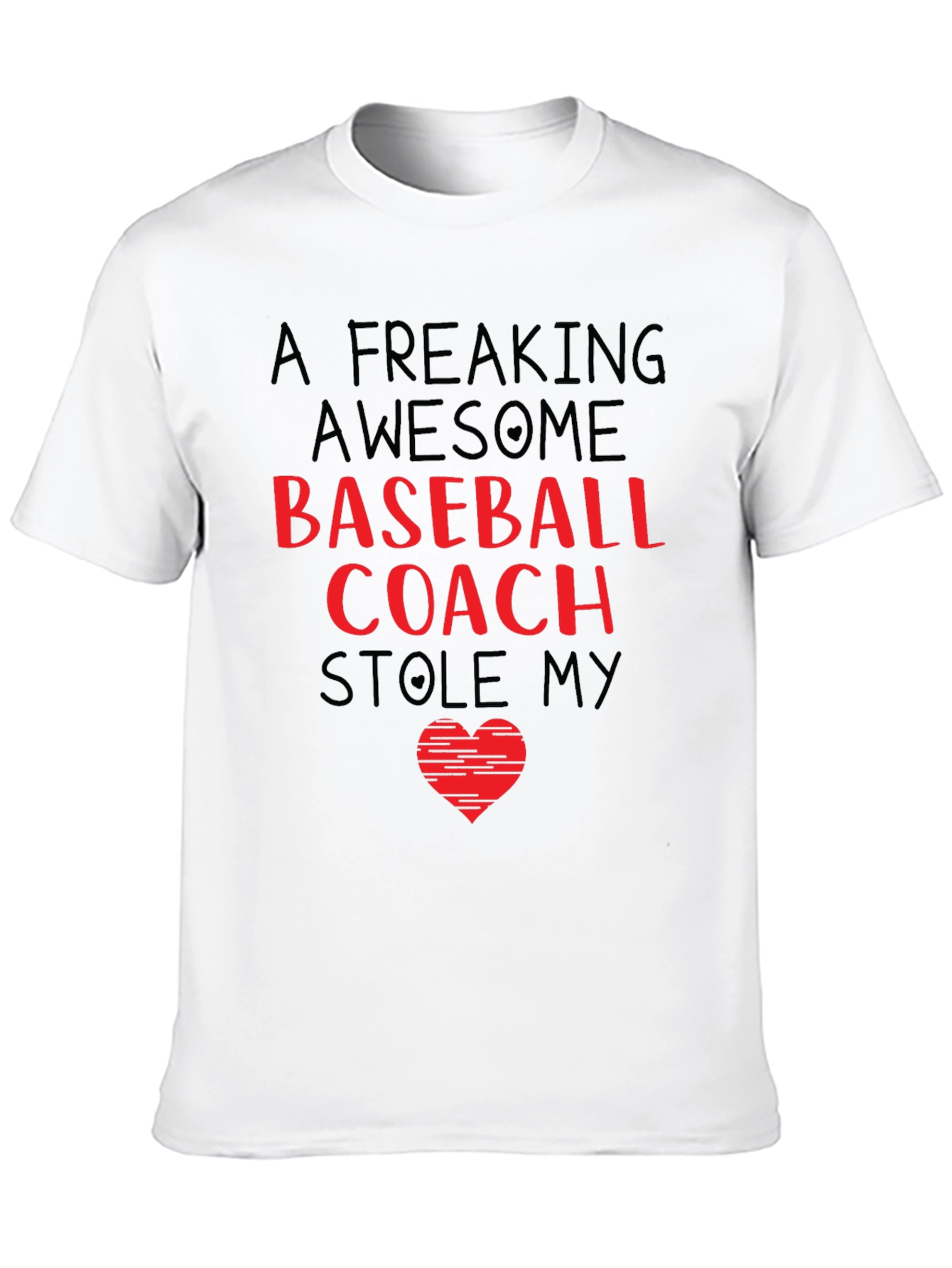 Awesome Baseball Coach Stole My Heart T-Shirt