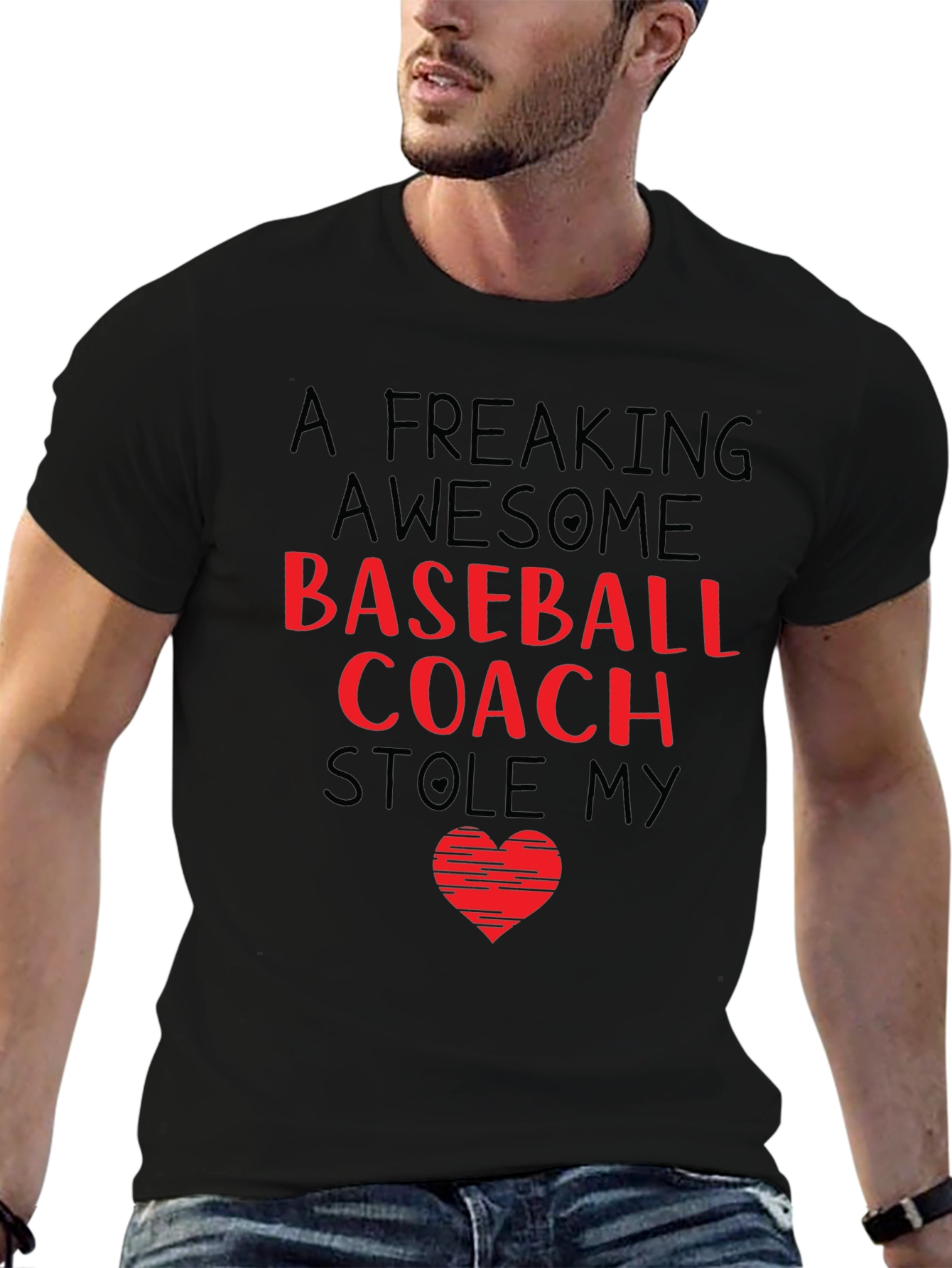 Awesome Baseball Coach Stole My Heart T-Shirt