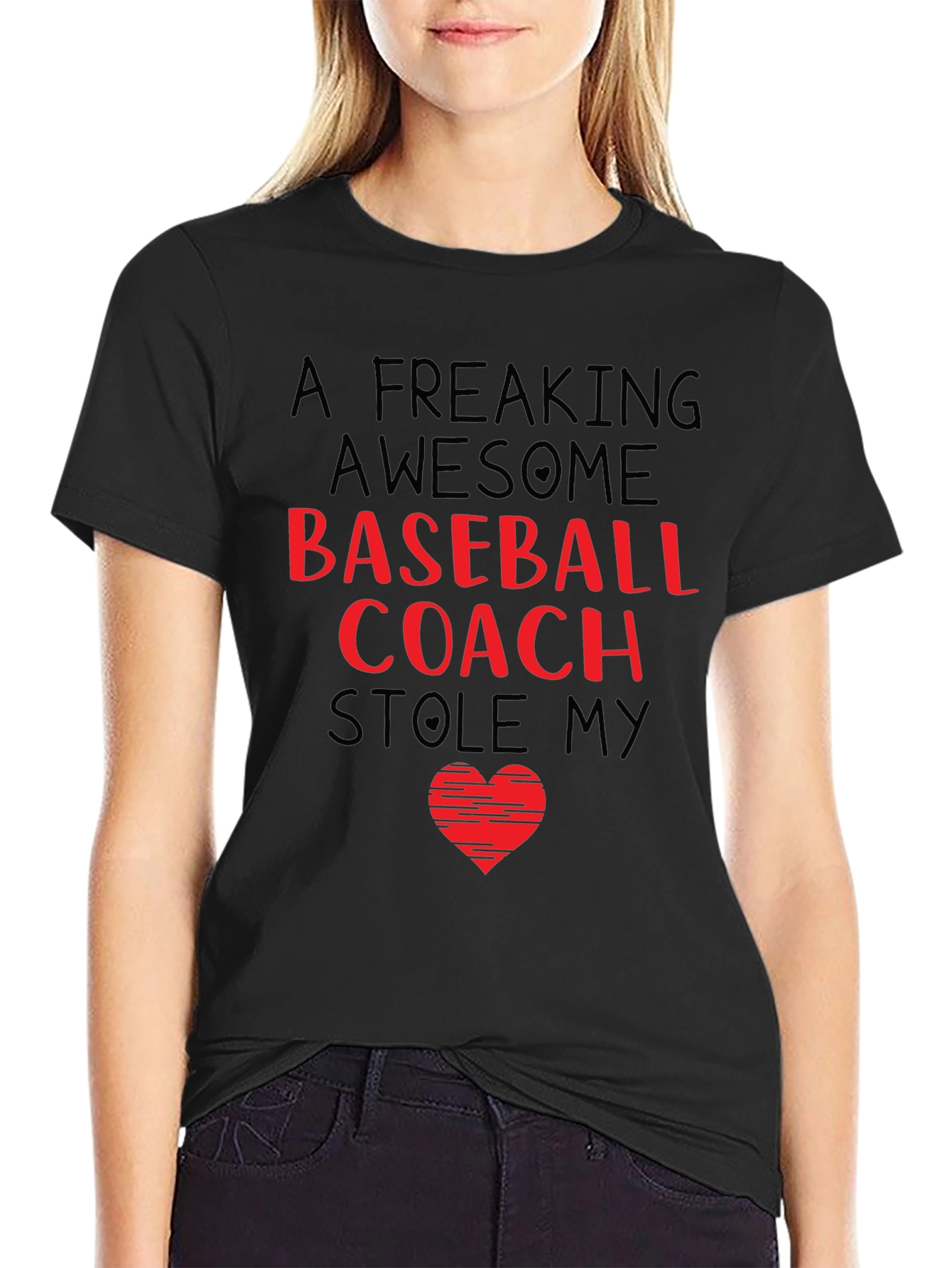 Awesome Baseball Coach Stole My Heart T-Shirt