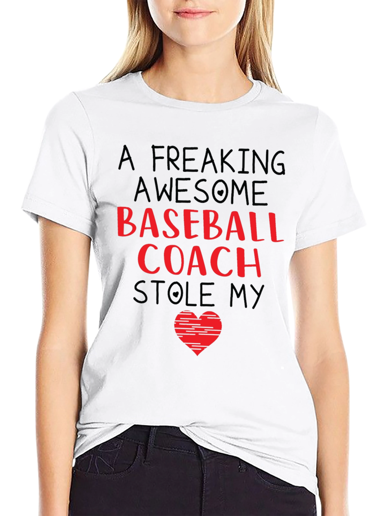 Awesome Baseball Coach Stole My Heart T-Shirt