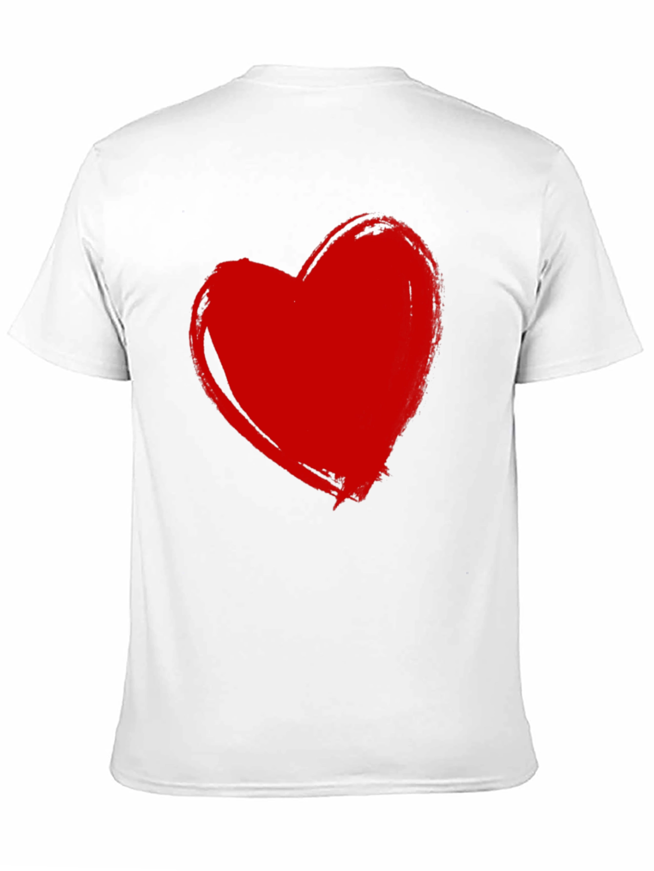 Red Heart Graphic Black T-Shirt