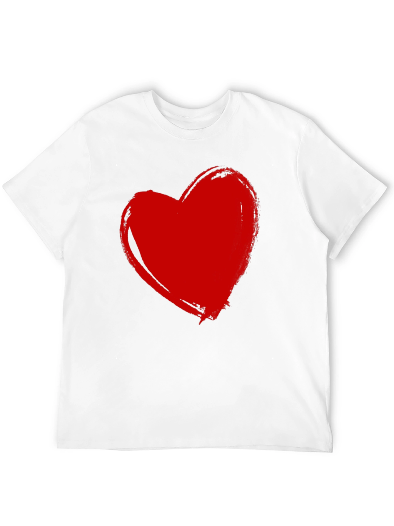 Red Heart Graphic Black T-Shirt