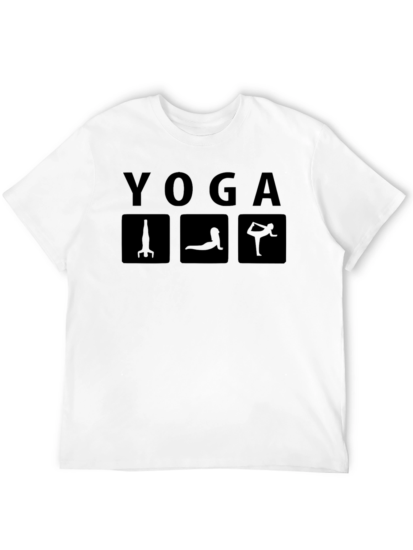 Yoga Pose Graphic Tee - Black