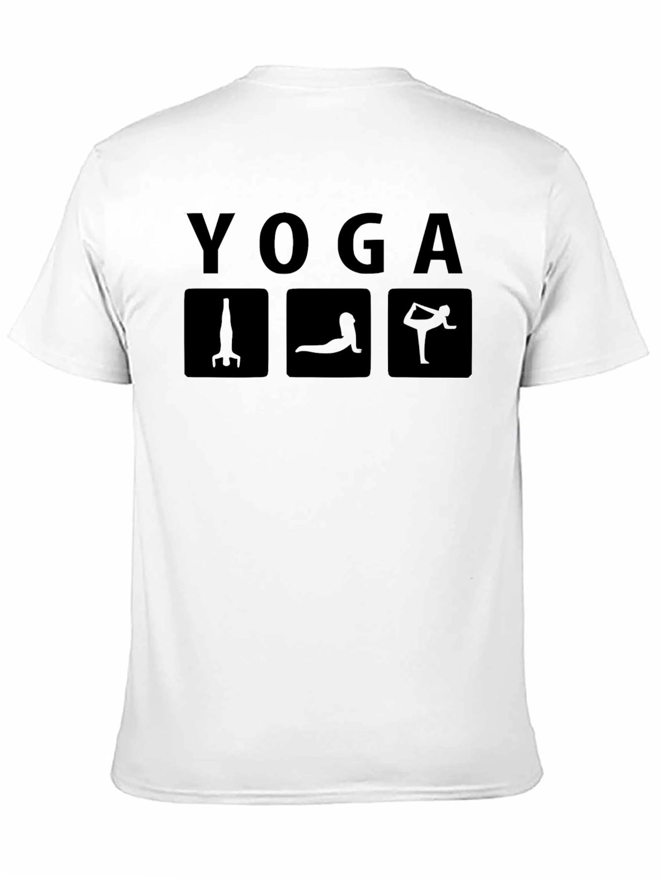 Yoga Pose Graphic Tee - Black
