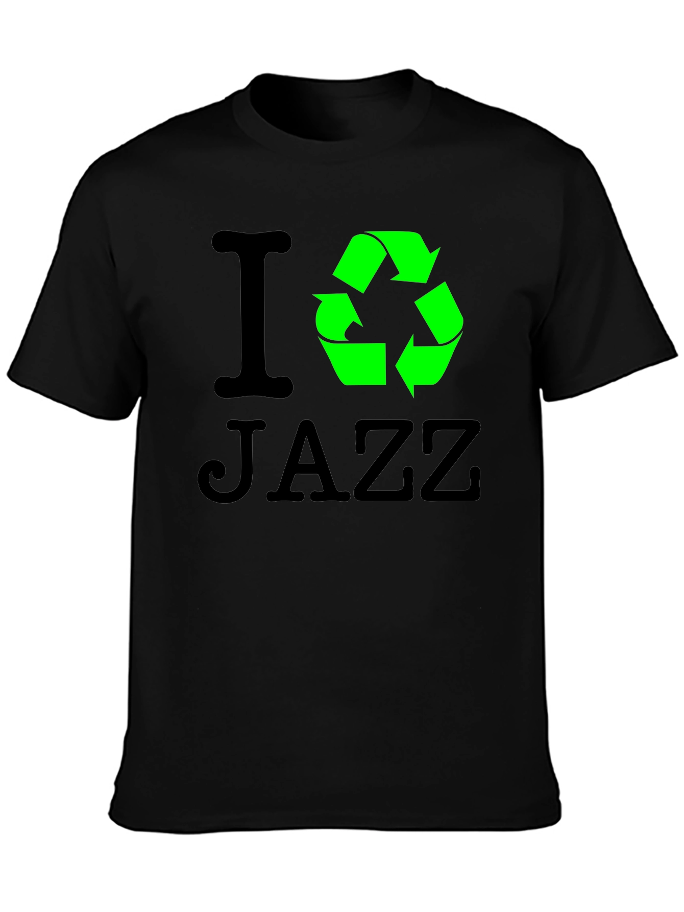 I Recycle Jazz Black T-Shirt