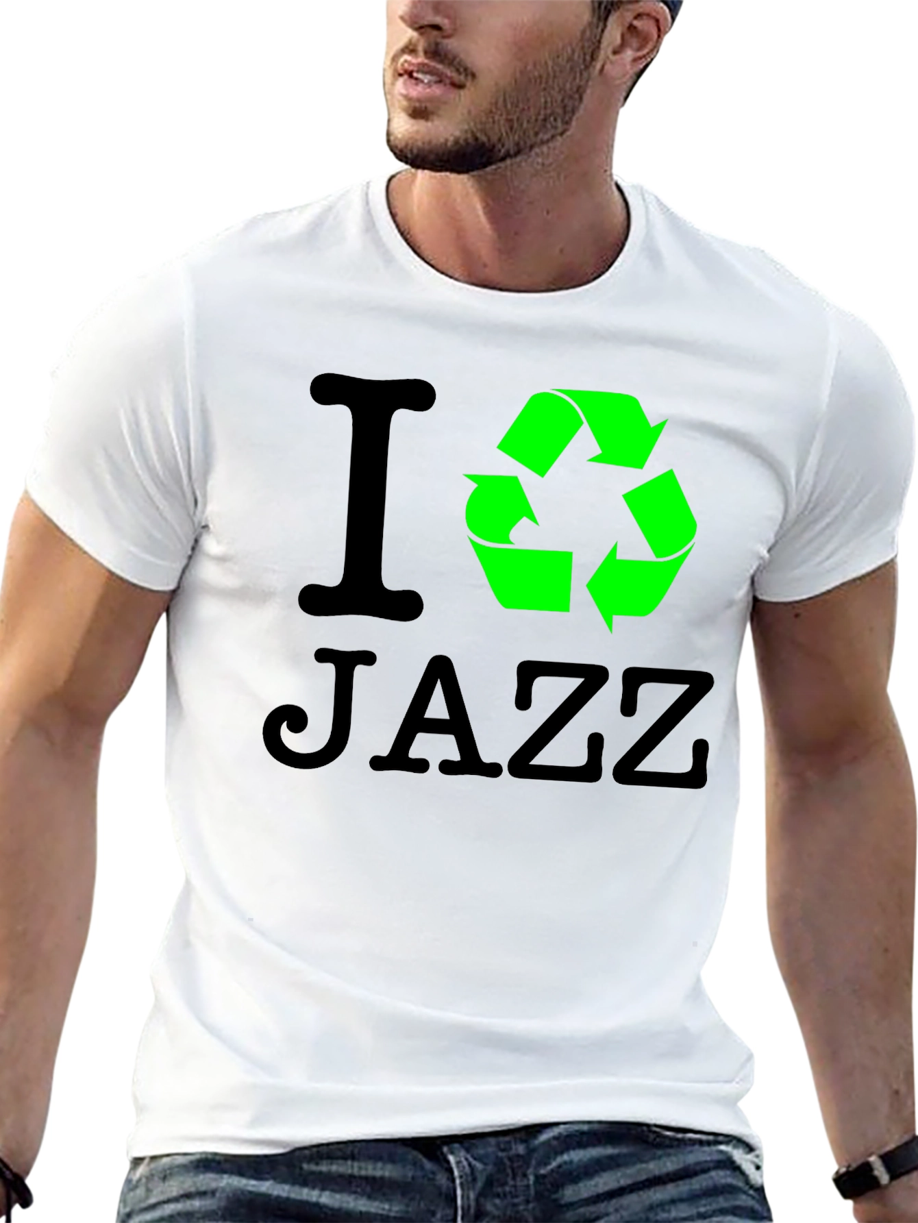 I Recycle Jazz Black T-Shirt