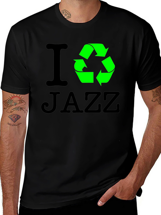 I Recycle Jazz Black T-Shirt