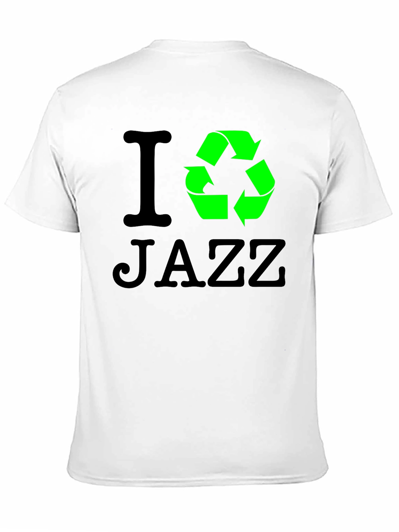 I Recycle Jazz Black T-Shirt