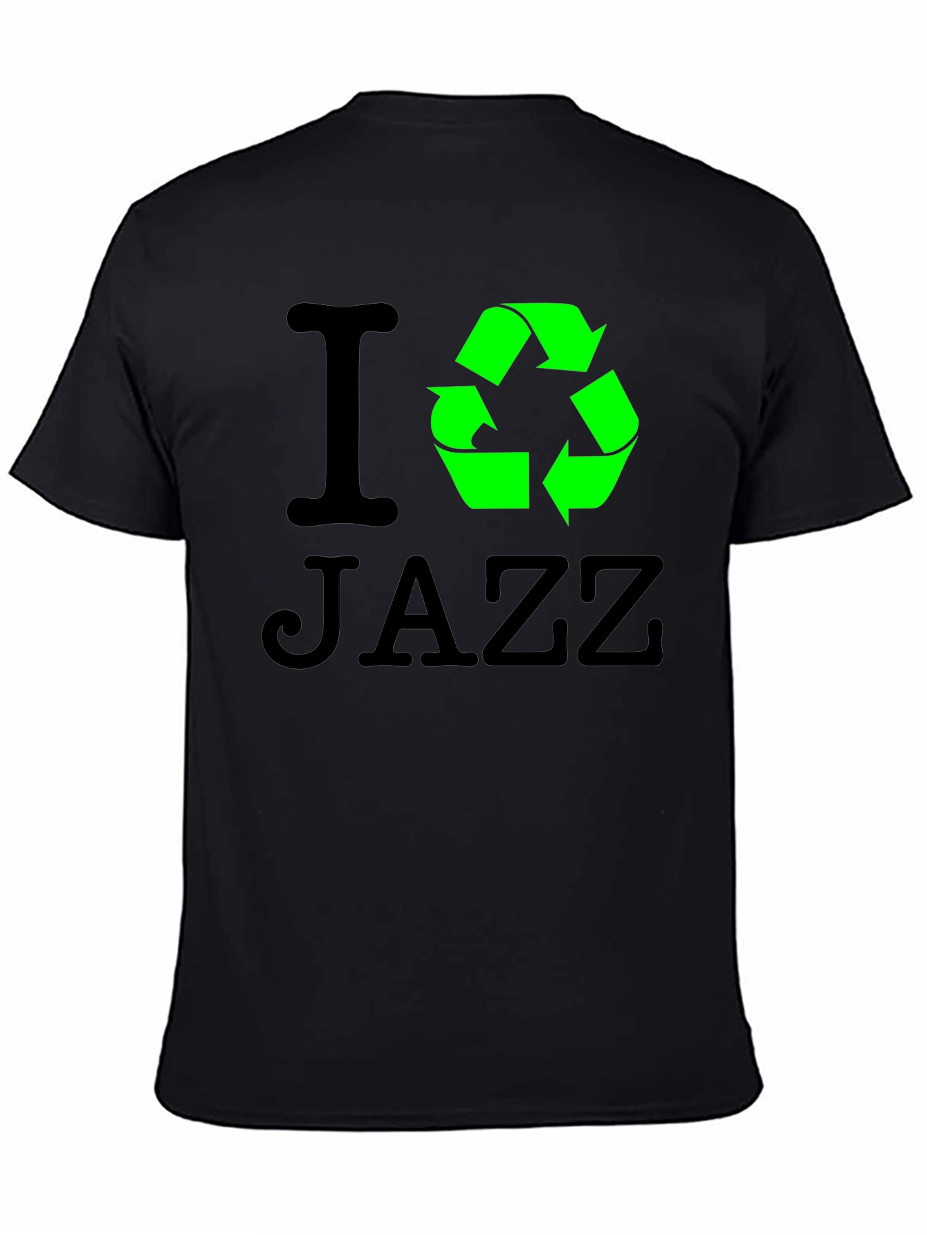 I Recycle Jazz Black T-Shirt
