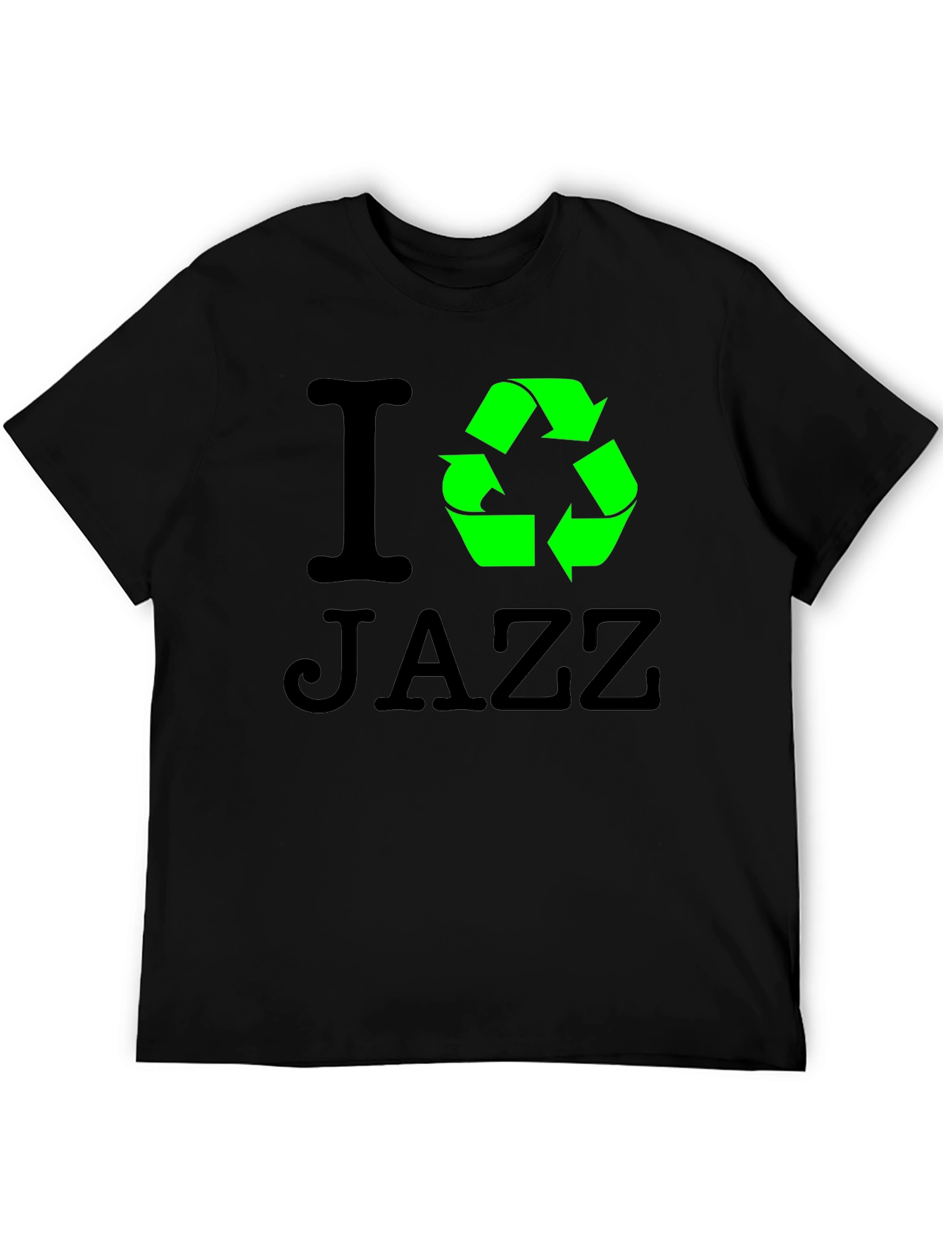 I Recycle Jazz Black T-Shirt